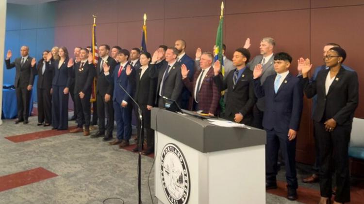 Portland Fd Ranks Largest class of officers in over 2 decades sworn into Portland Police ...