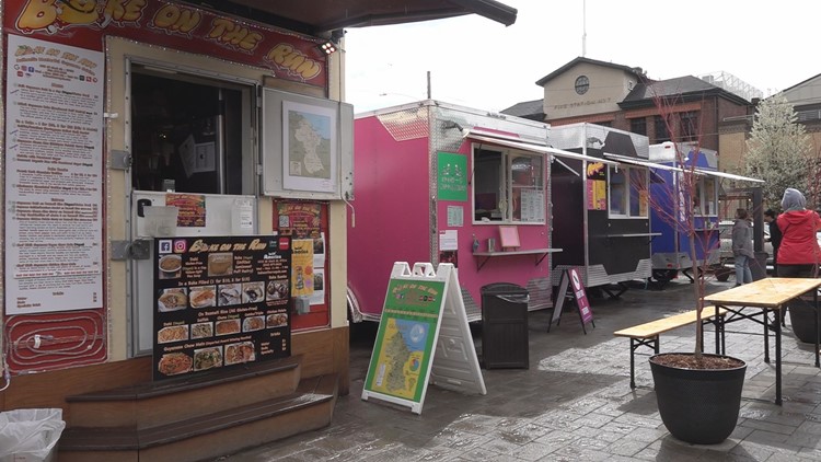 Grand opening for Lil' America food cart pod draws foodies to SE Portland