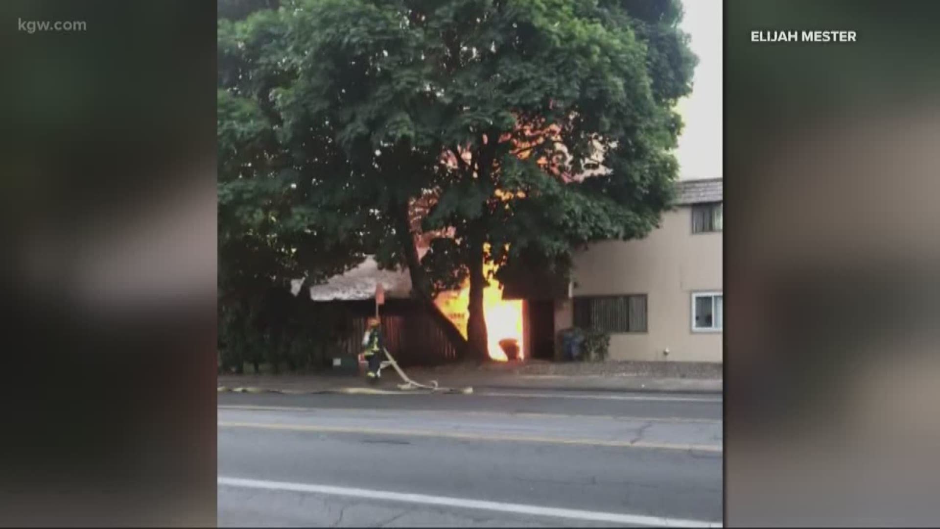 Vancouver Fire Department crews were called to the 3300 block of East 18th Street, near Norris Road, shortly after 7 P.M., on the report of a fire.