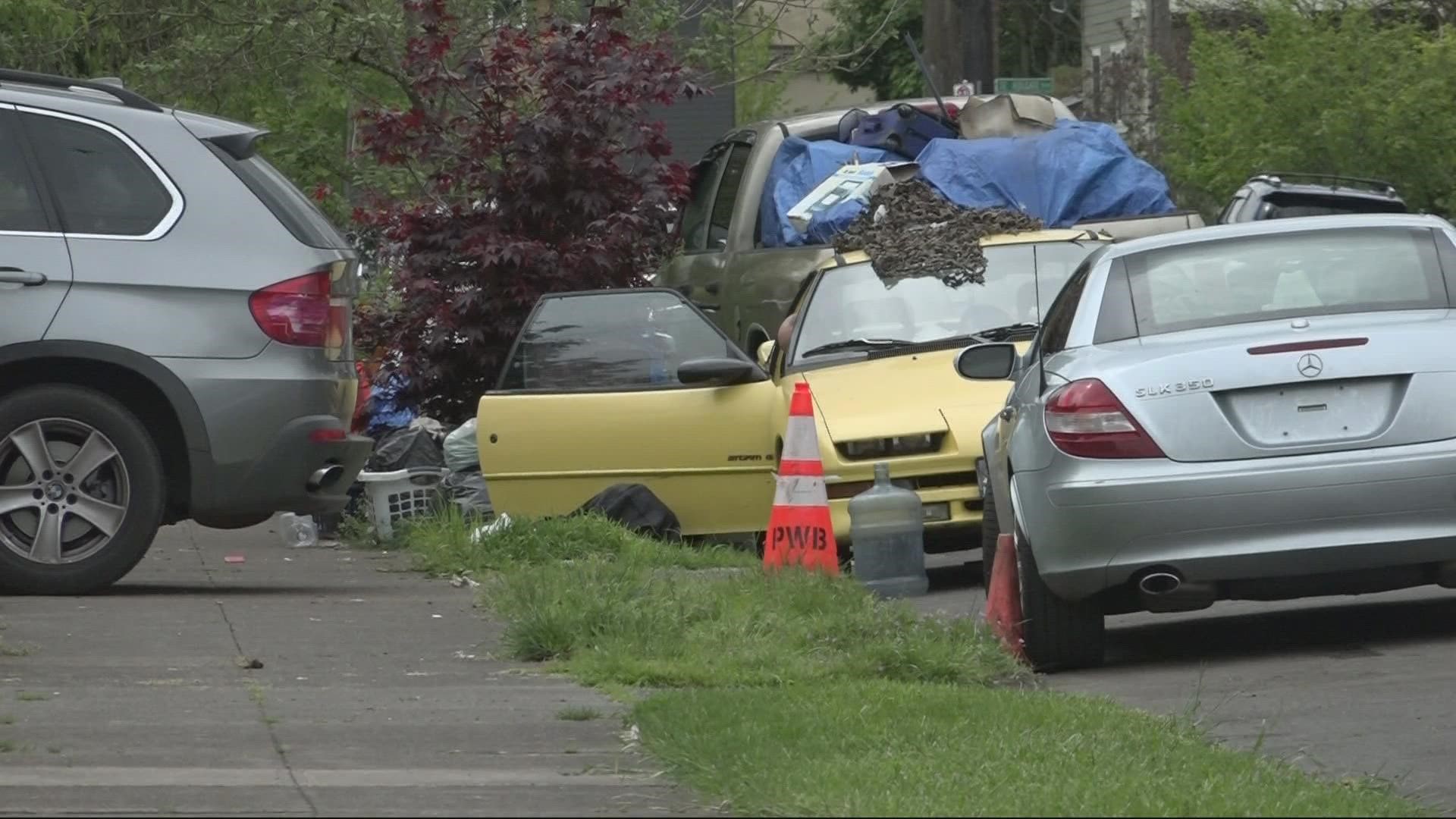 The city received more than 1,800 campsite reports just last week. One Southeast Portland neighborhood says their reports are ignored and they feel unsafe.
