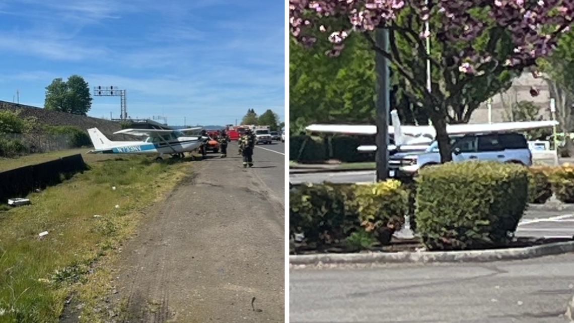 Small plane makes emergency landing on State Route 14 in Vancouver