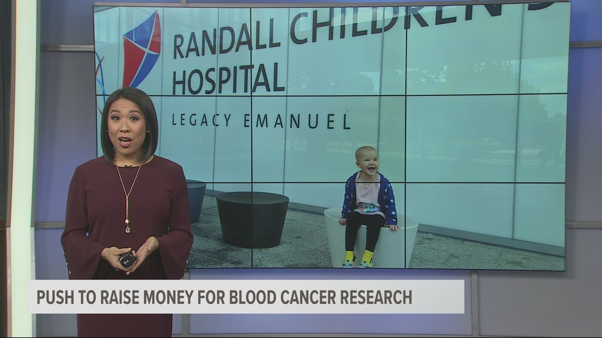 Four-year-old Sasha was diagnosed with leukemia. But she's on the road to recovery, thanks in part to the money people have donated to researching treatments.