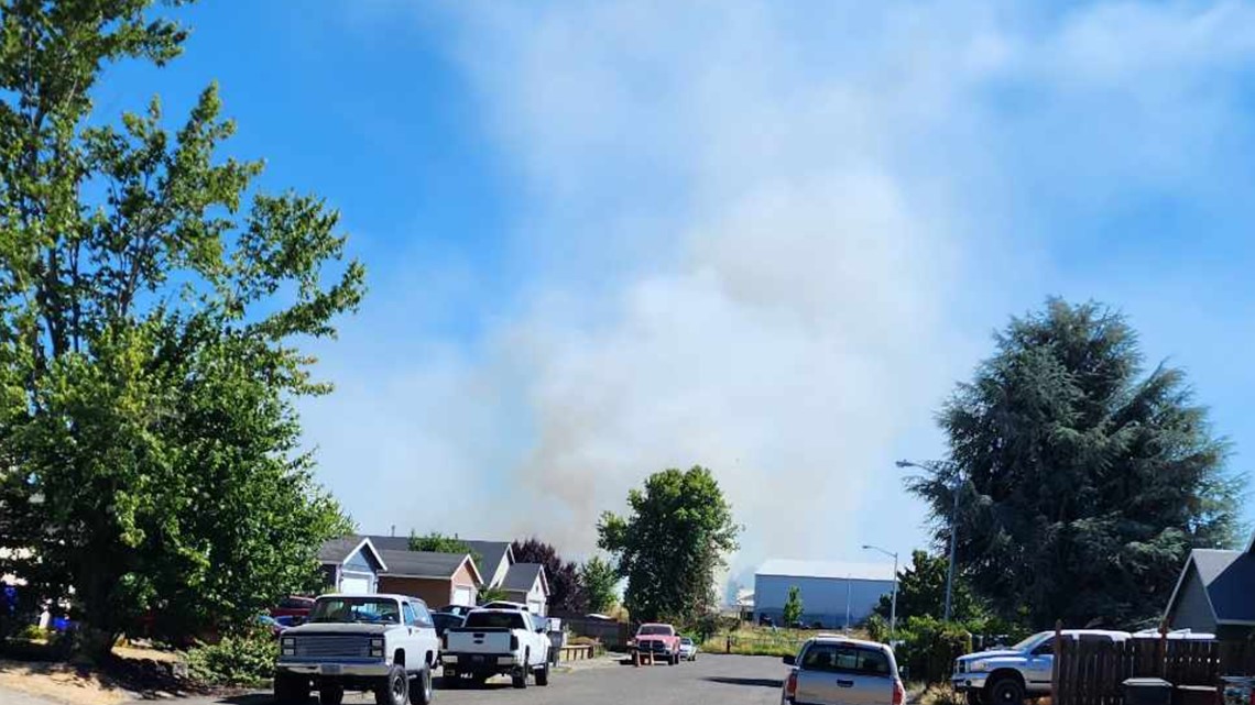 Evacuations lifted after wildfire in Molalla.