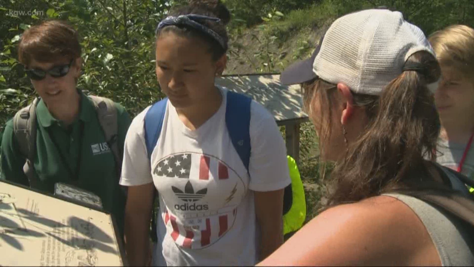 25 middle-school girls spent five days and four nights exploring near Mount St. Helens.