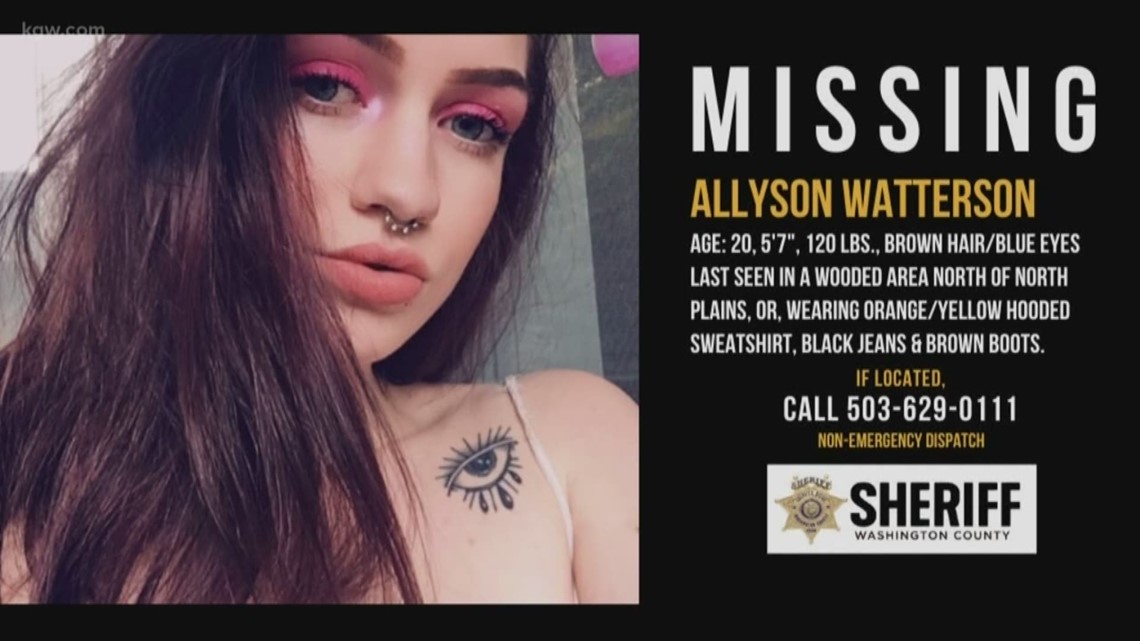 Deputies: Allyson Watterson reported missing 30 hours after she was last  seen