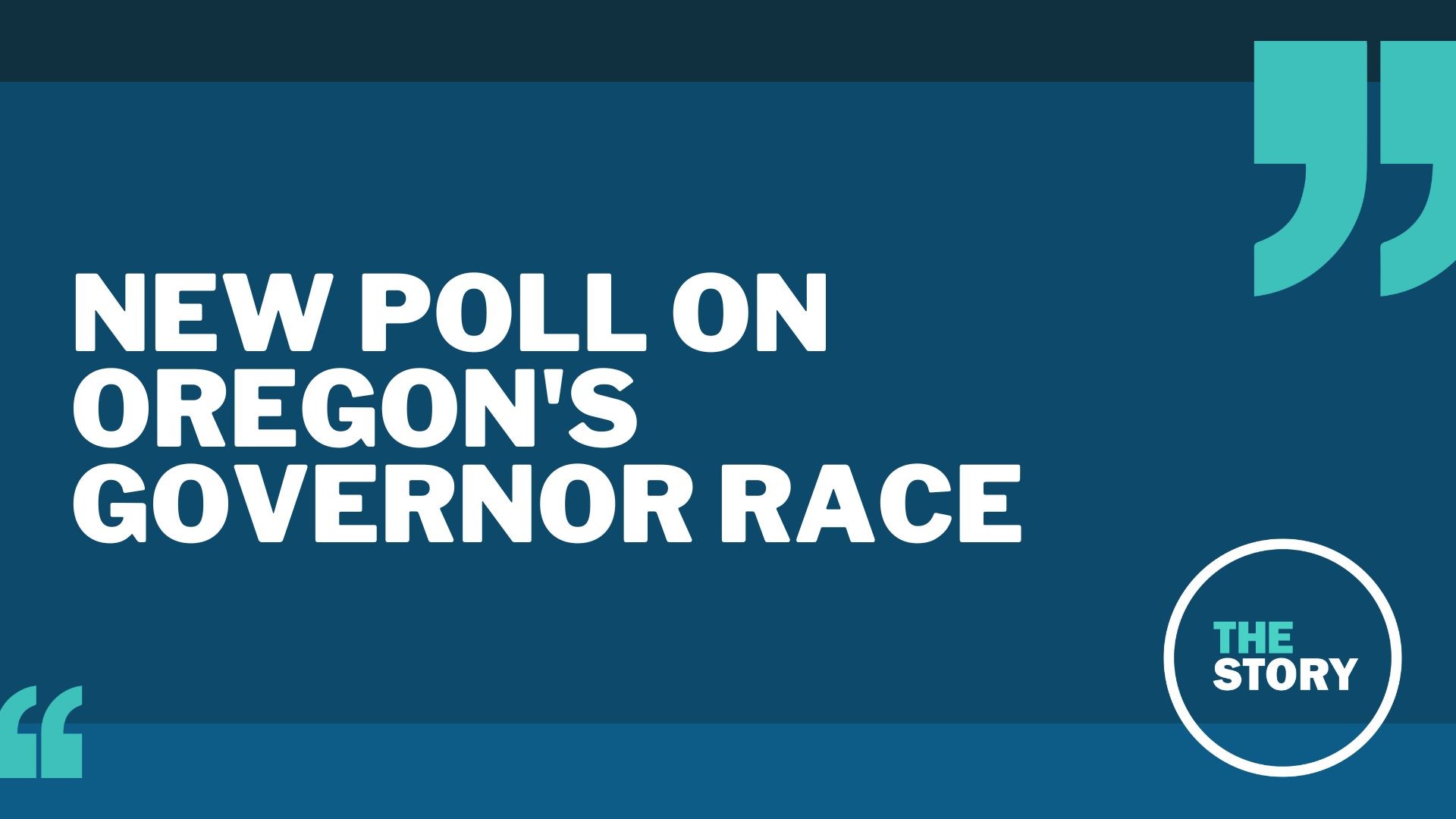 Surprising New Poll Numbers On Oregons Governor Race
