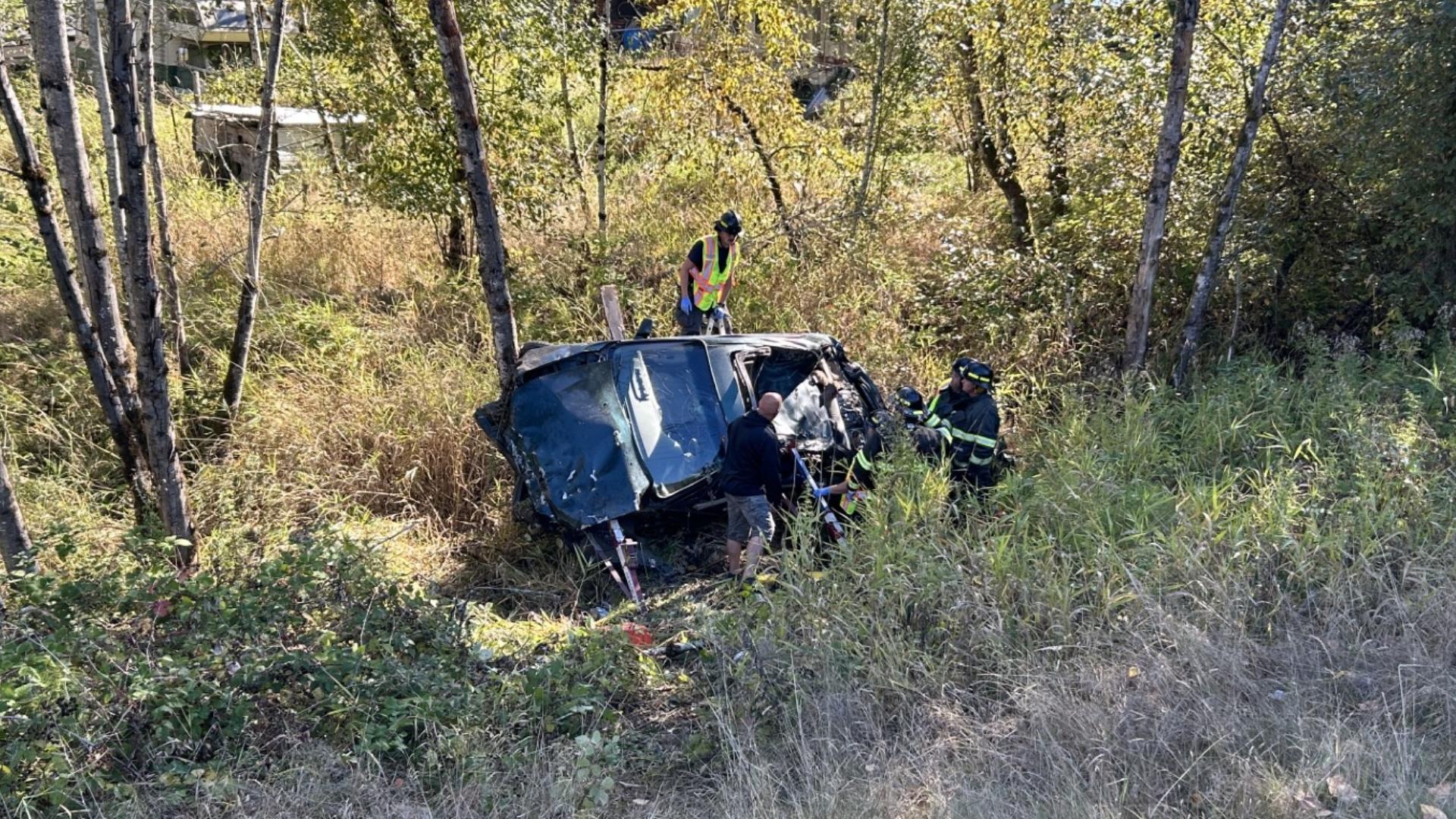 Man With Multiple Injuries 1 death, multiple injuries after car goes down embankment | kgw.com