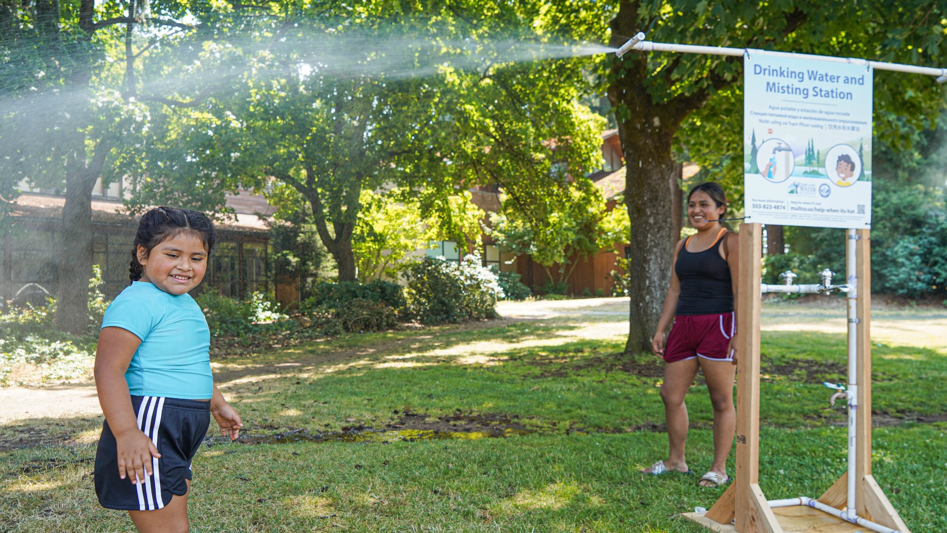 With temperatures expected to reach triple digits next week, the city has announced locations and hours for splash pads and misting stations.