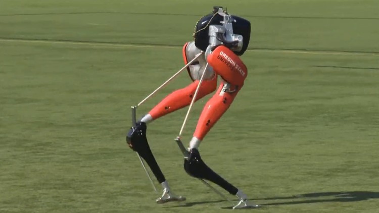 Oregon State University robot sets new record in 100 meters