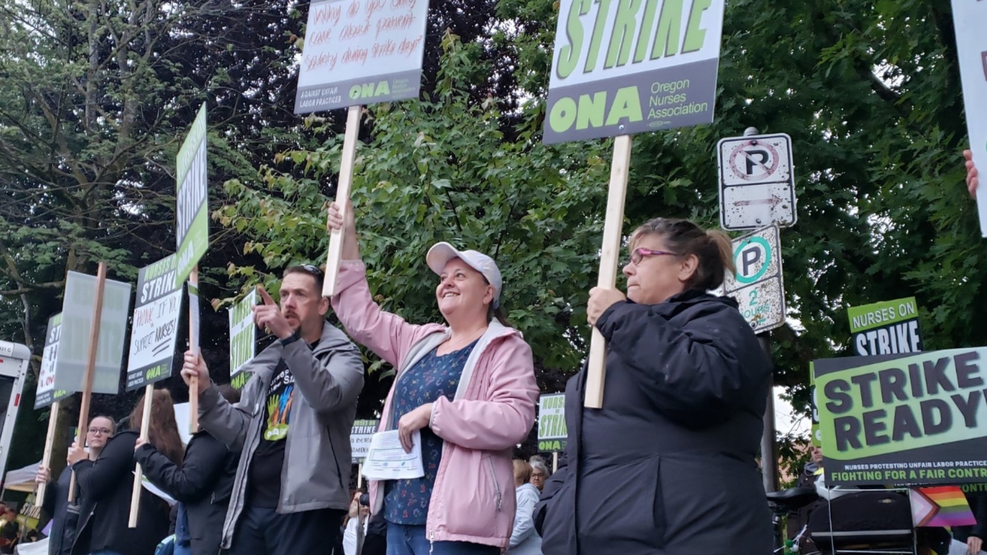 Around 1,800 Providence nurses and clinicians from Portland and Seaside hospitals began a strike Monday morning. Nurses want higher wages and better healthcare.