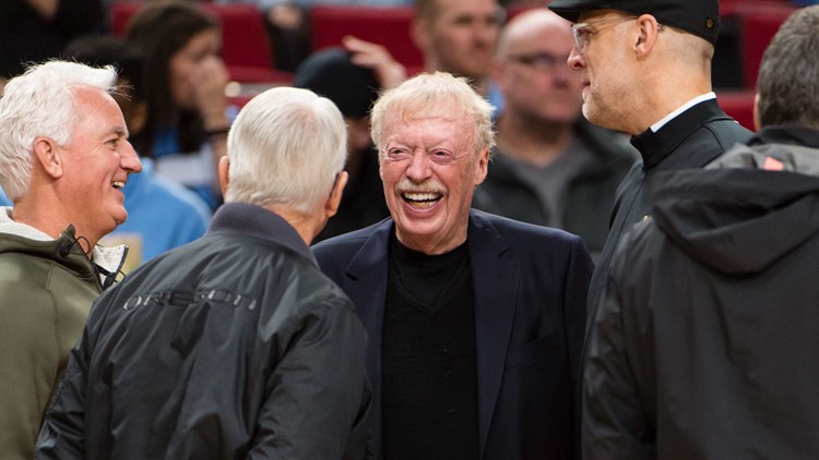 Nike co-founder Phil Knight donated another $2 million to Betsy Johnson in September