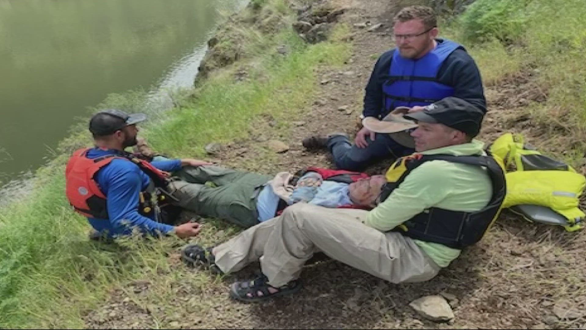 Eric Valentine lost his balance and tumbled down the side of Hells Canyon. A boy scout troop canoeing in the river below was flagged down to help.