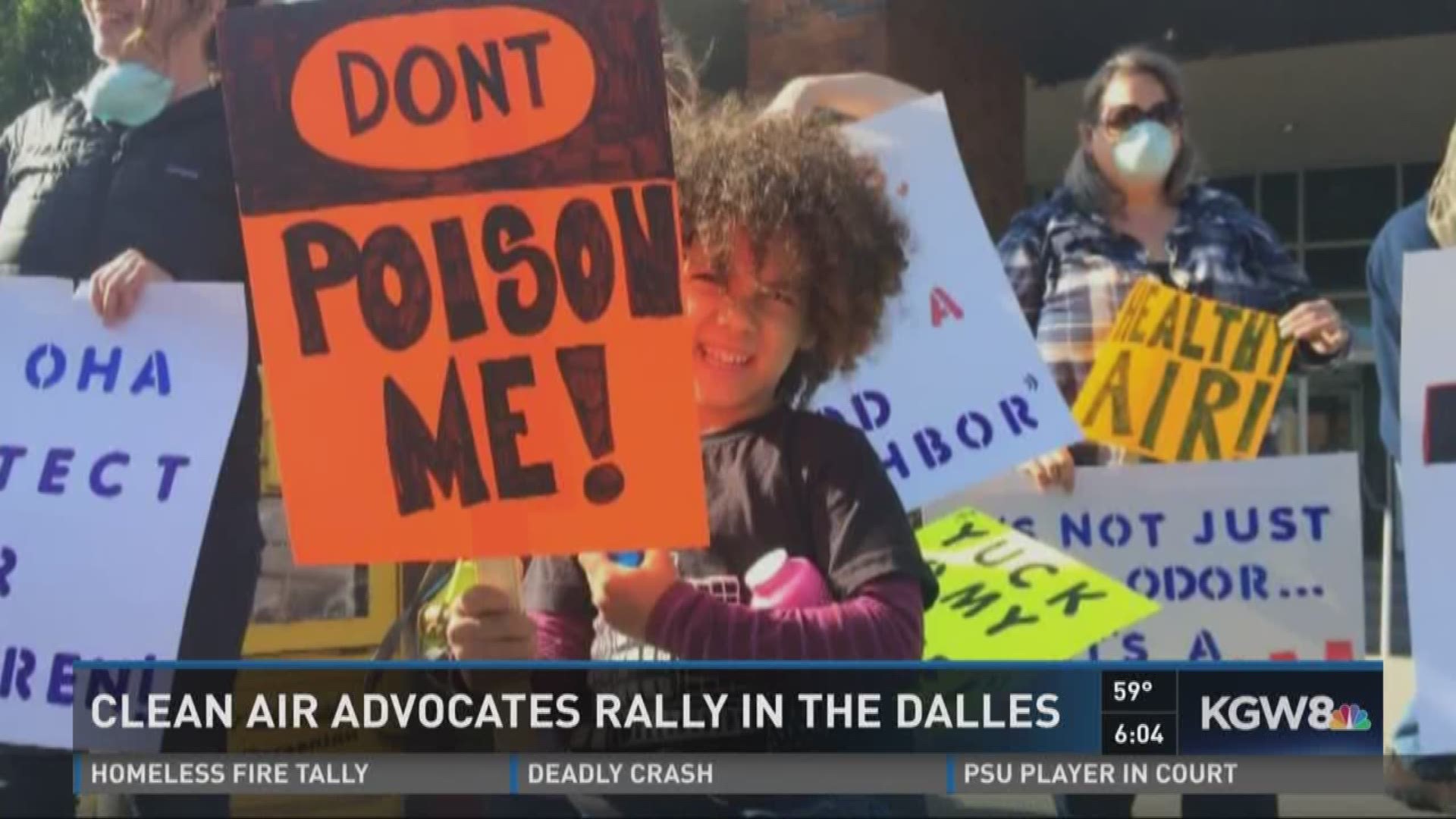 Protests over toxic air in The Dalles