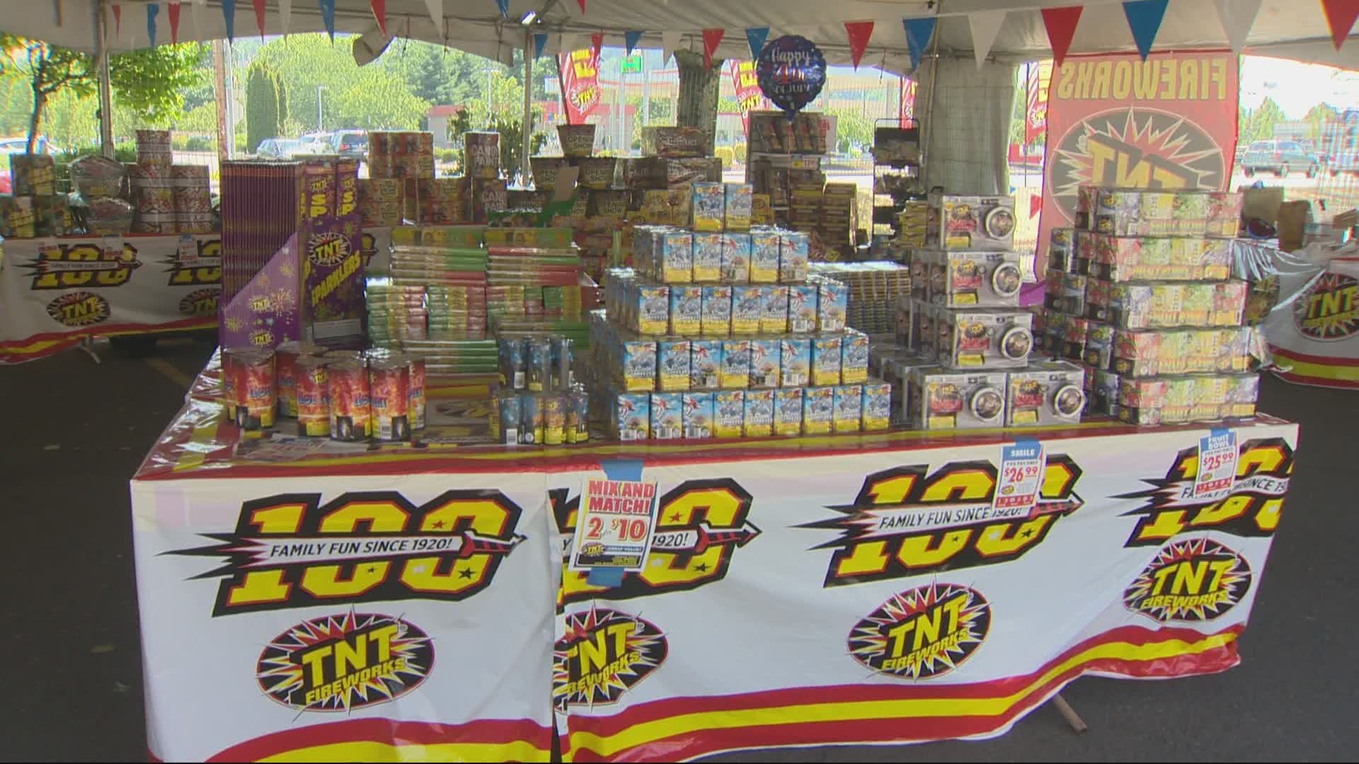 Some counties and towns across the Portland-Vancouver metro area have banned fireworks because of the extreme heat and dry conditions.