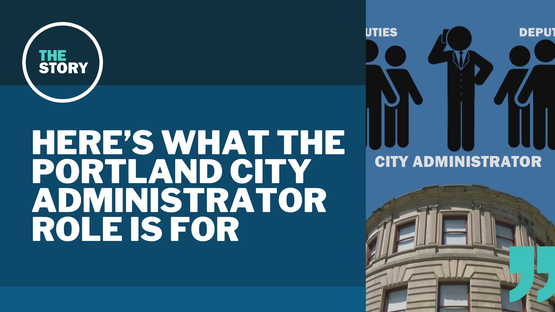 Appointed by the mayor, the city administrator will run the day-to-day operations of the city, with deputies overseeing "groups" of bureaus.