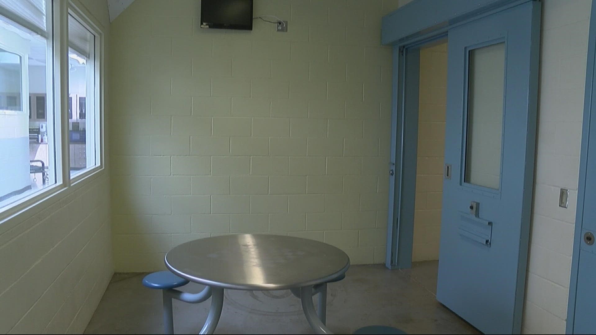 People in the jail who are allowed to leave on weekends are required to sign paperwork saying they will be back on Monday.