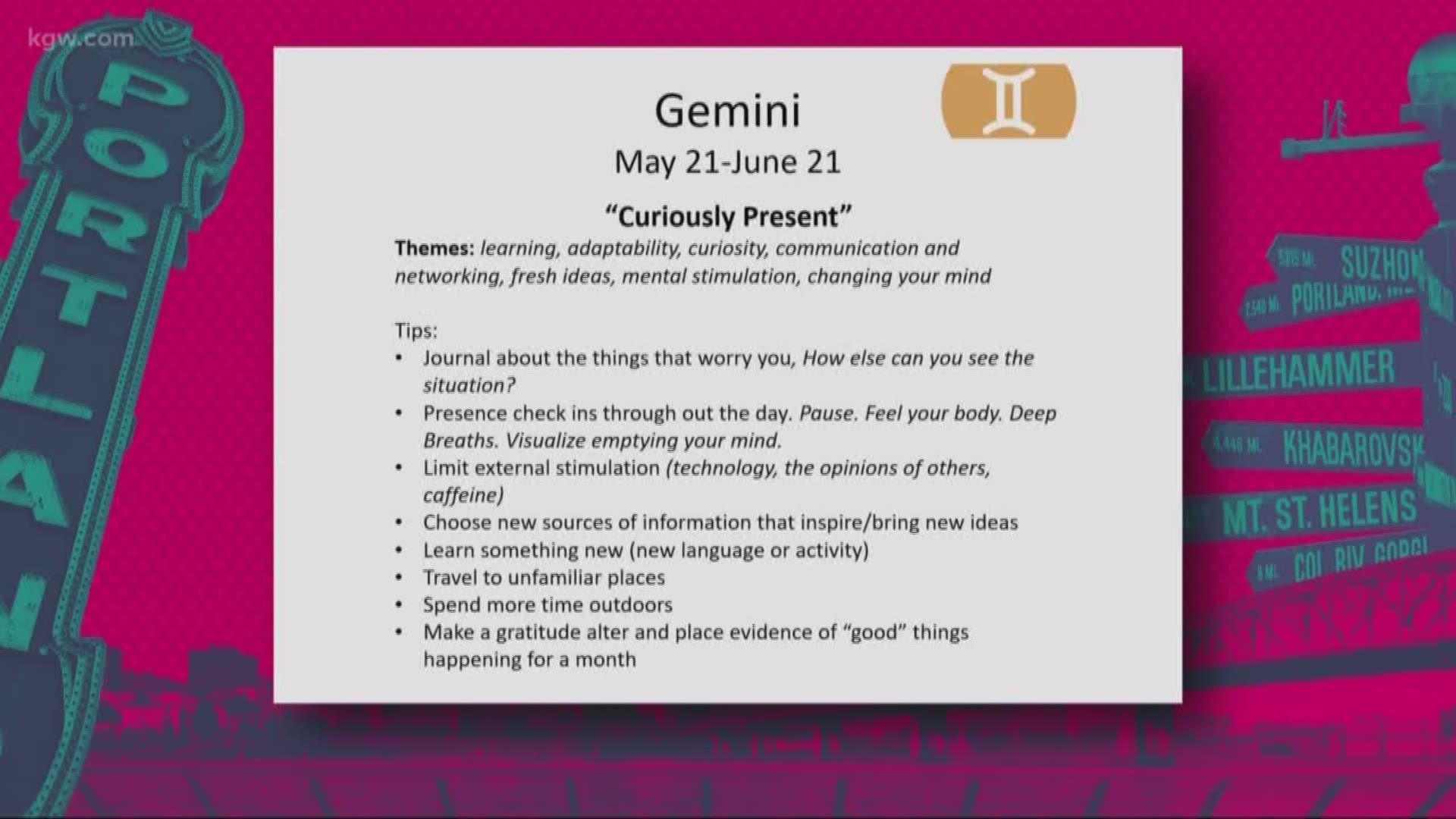 Gemini season is your time to be "curiously present."
jillcasepdx.com
#TonightwithCassidy