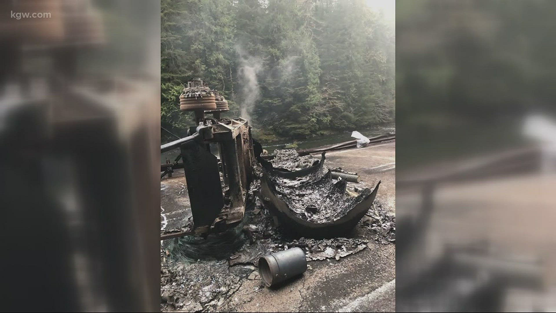 A Bend man was killed in a rollover truck crash that spilled fuel into the North Santiam River.