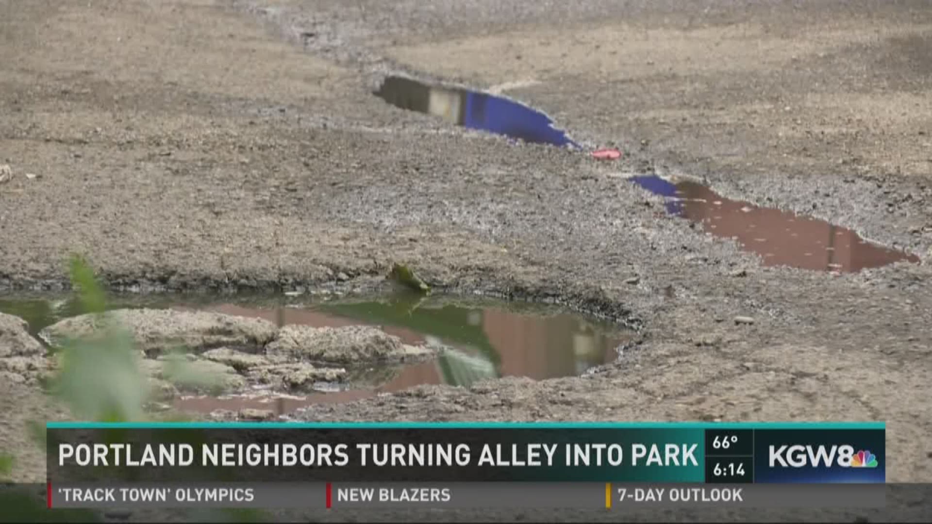 Neighbors plan to turn alley into park in North Portland | kgw.com