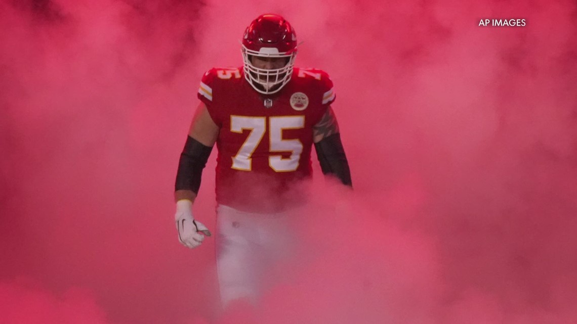 Kansas City Chiefs' Mike Remmers representing Portland in the Super Bowl