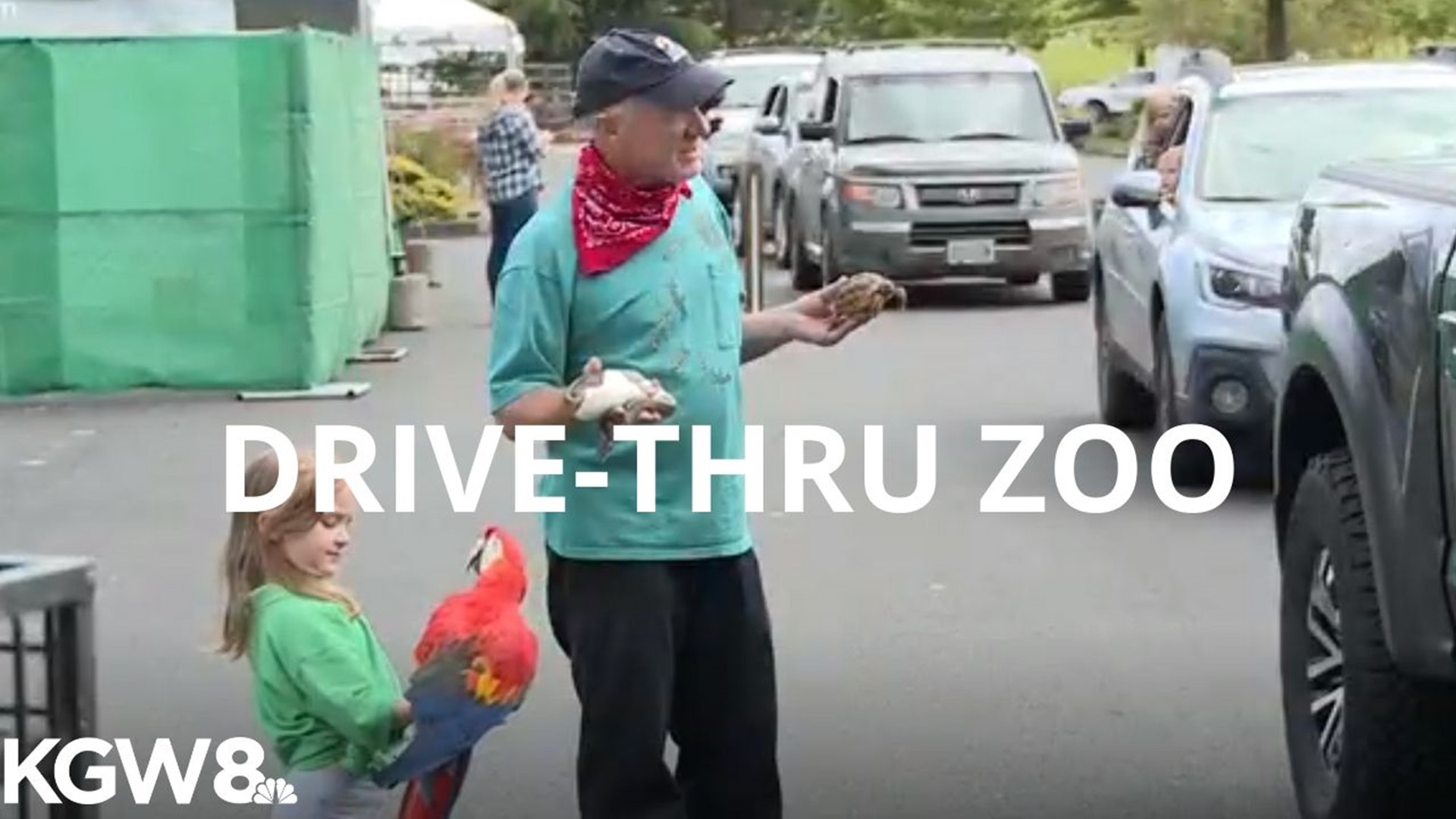 A drive-thru zoo in Tualatin is providing some safe and fun entertainment for families trying to get out of the house this weekend.