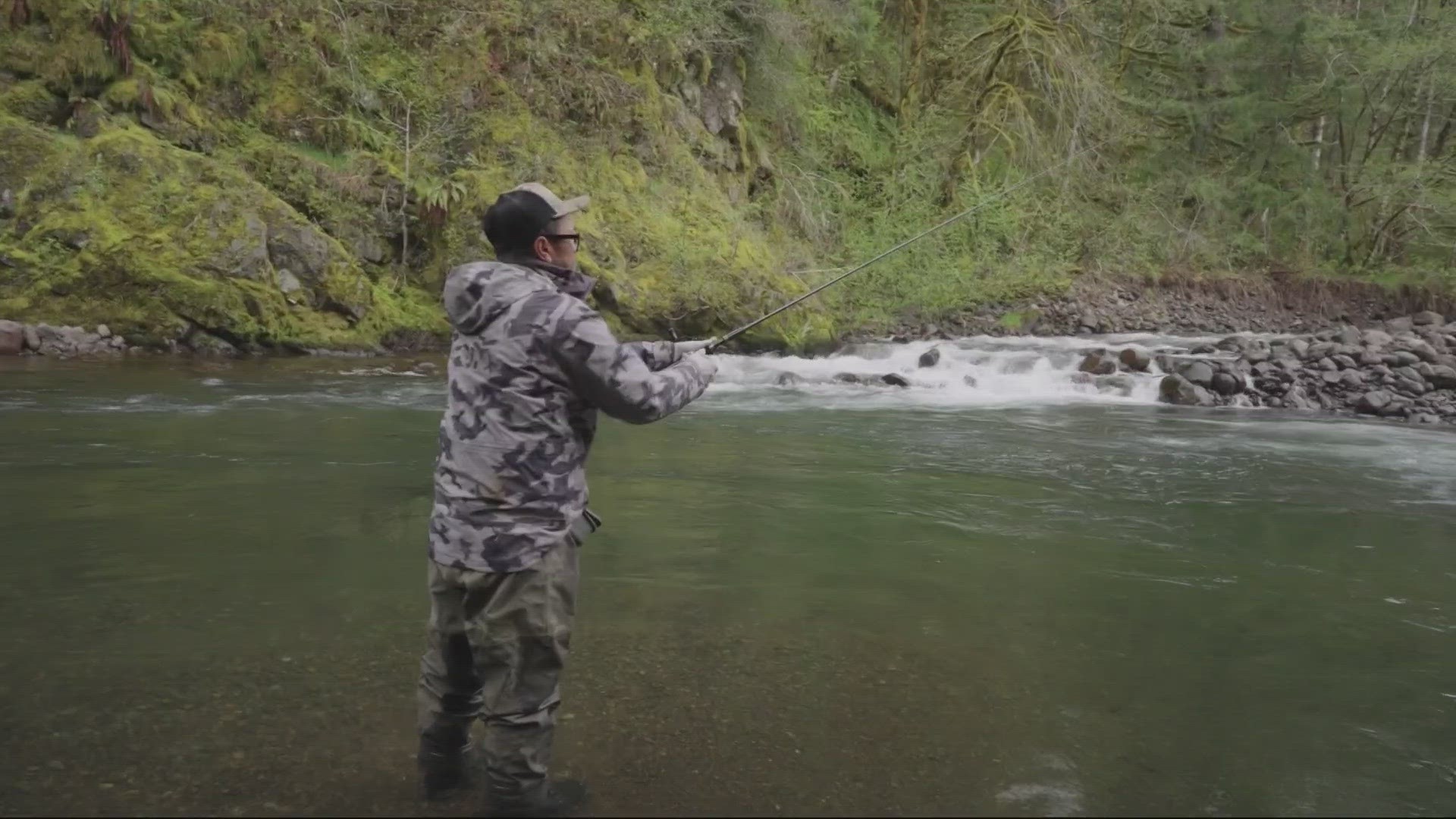 In this week's Getaway, Grant Mcomie joins a refugee from war who explores Oregon rivers with a rod and reel for the chance to discover big fish in new home waters.