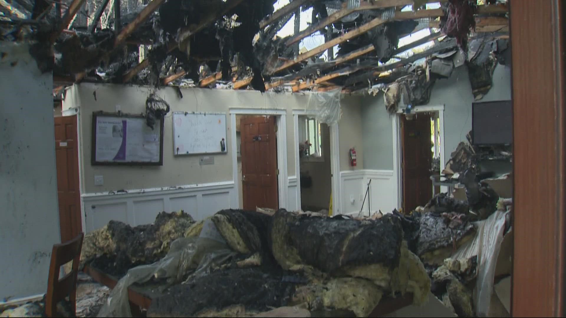 Employees at a residential care facility in Southeast Portland helped evacuate residents after a large fire broke out May 11. Devon Haskins spoke to a staff member.