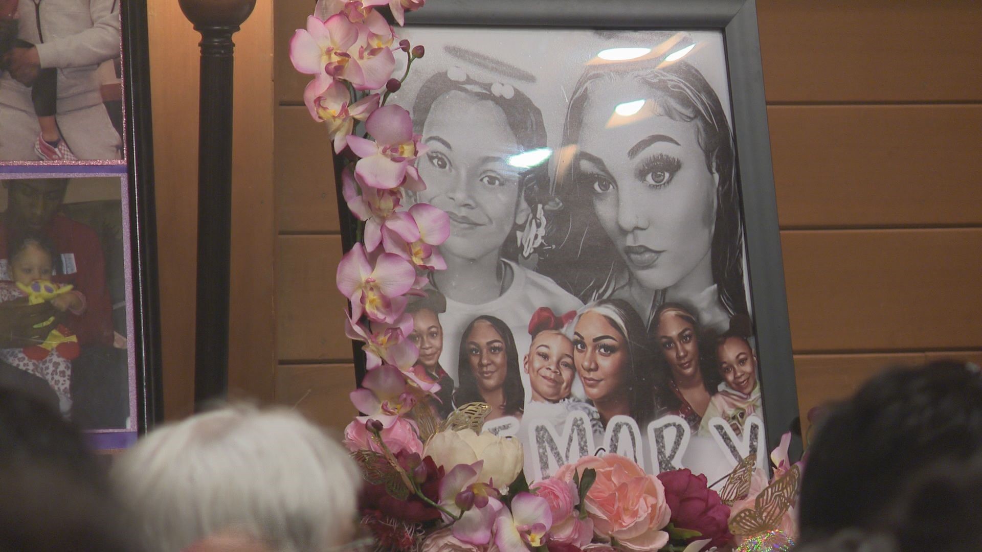 On Wednesday, dozens filled a small chapel to pay their respects and remember the lives of the mother and daughter, who were found murdered last month.