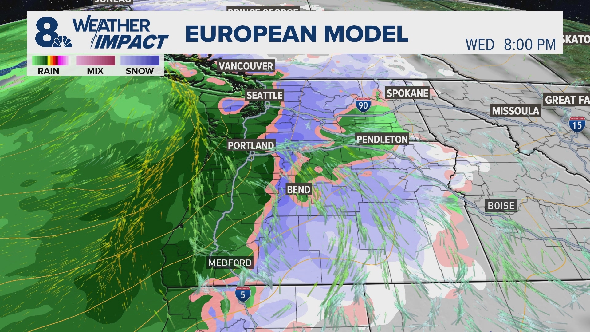 Weather Impact Alert Days: Heavy rain in Portland-area Christmas night ...