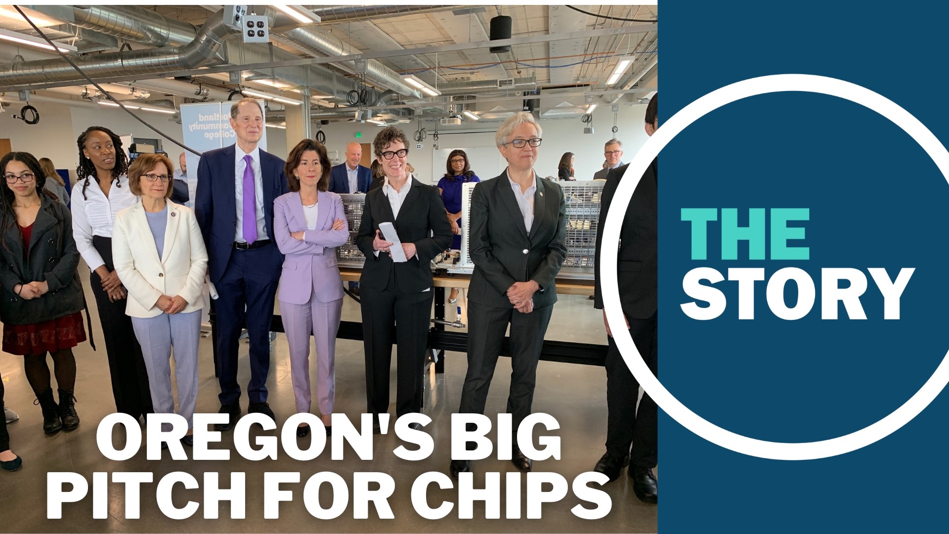 U.S. Commerce Secretary Gina Raimondo visited with state leaders at PCC near Hillsboro on Wednesday, listening to pitches about Oregon’s high-tech readiness.