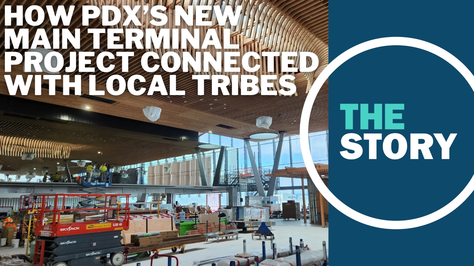 Yakama Forest Products was one of a handful of suppliers who contributed wood to the new terminal being constructed at Portland International Airport.