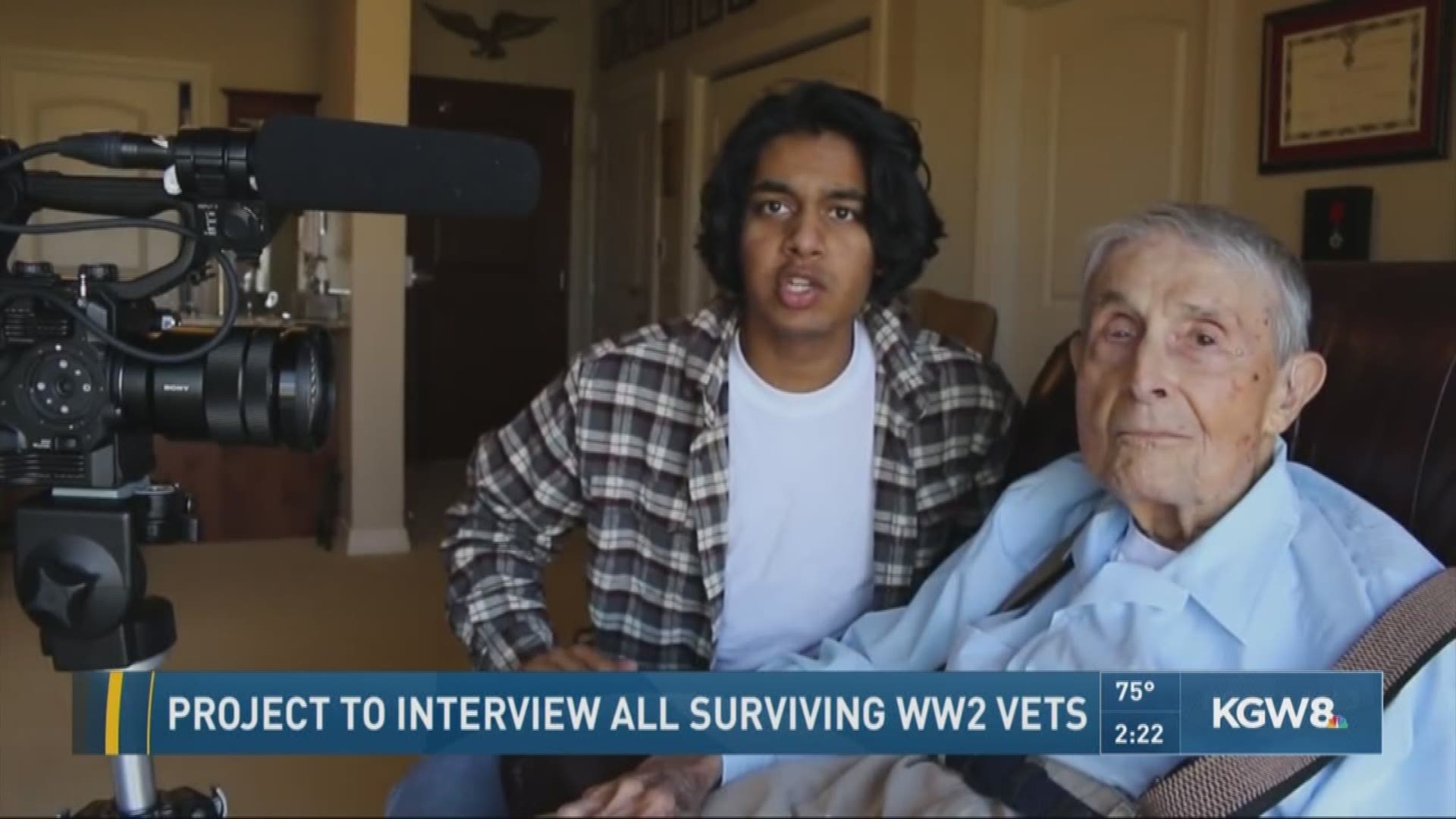 Project aims to interview all surviving WW2 Vets
