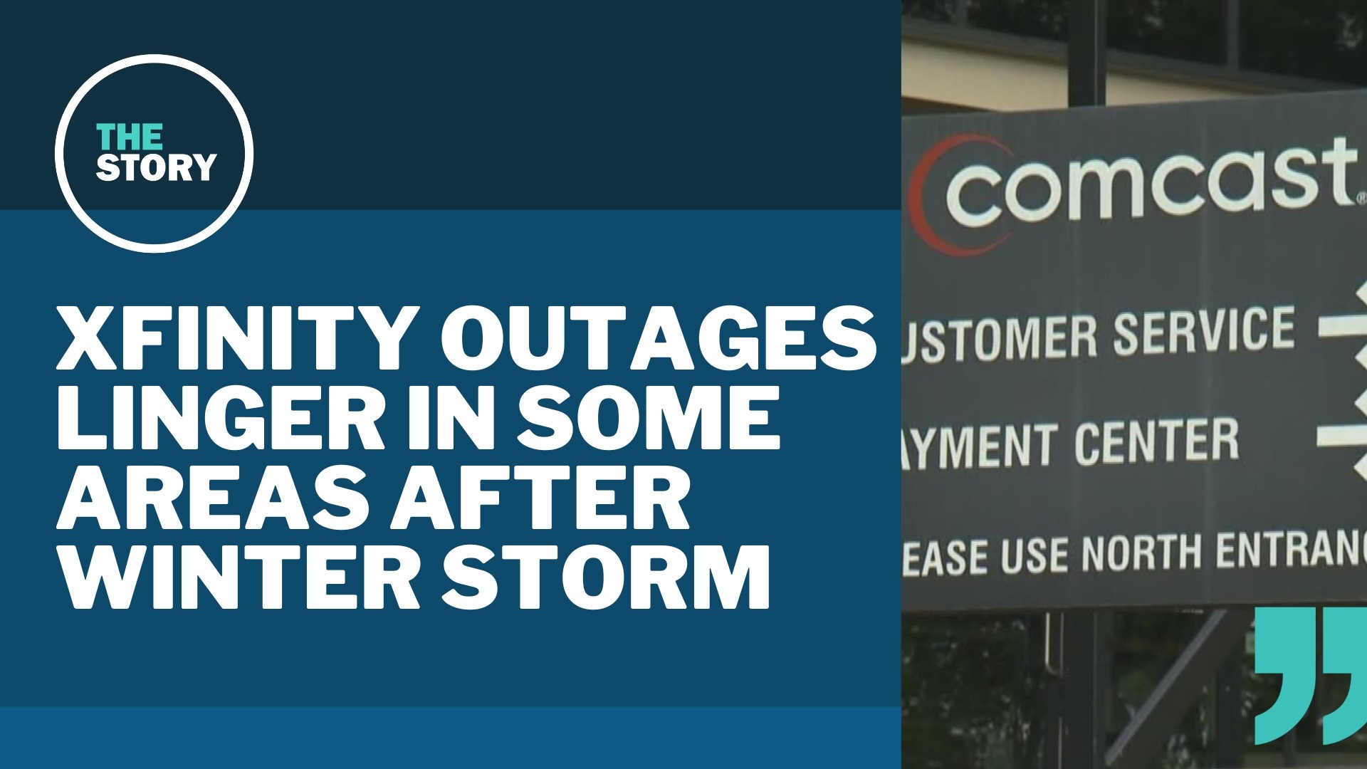 In some areas, viewers have said that internet outages long outlasted power outages. Here's what Comcast had to say about it.