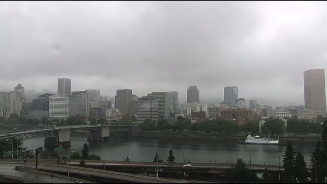 Portland weather Air quality, wildfire smoke, rain