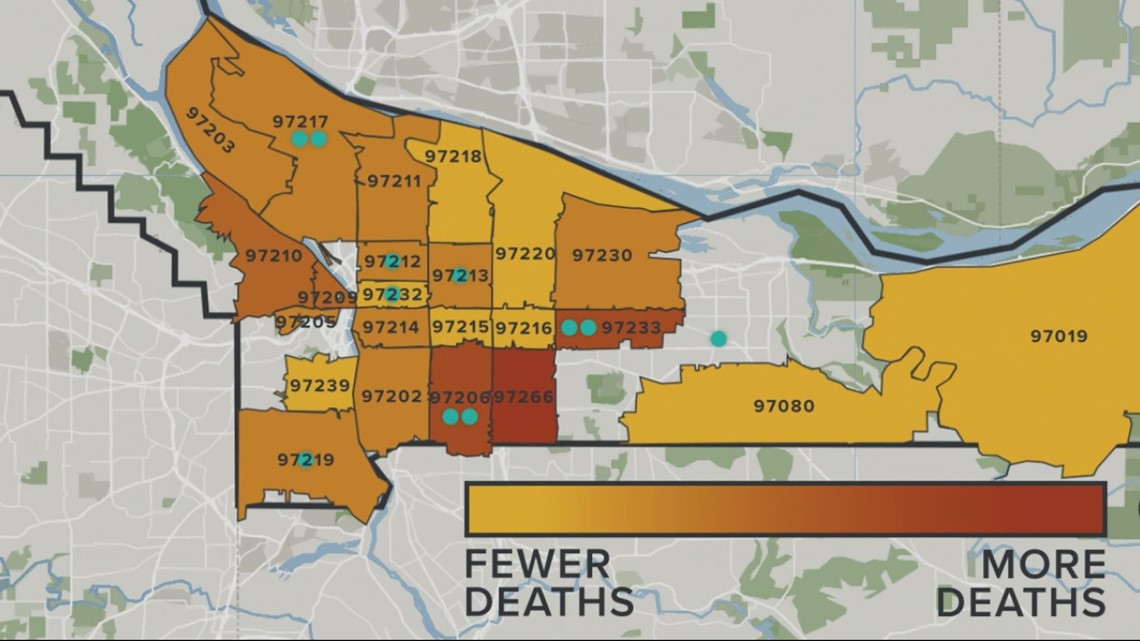 Heat-related Deaths In Multnomah County By ZIP Code | Kgw.com