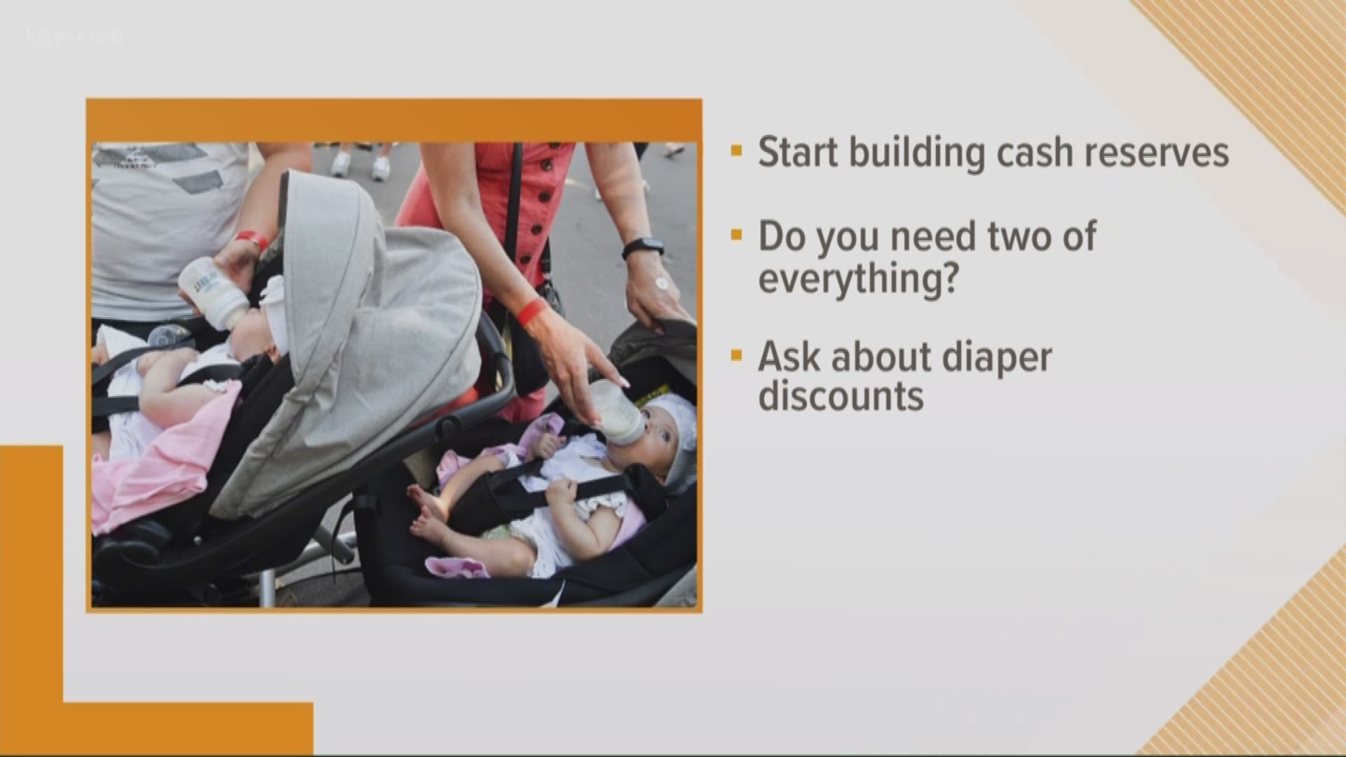 As Twins Week continues on KGW News at Sunrise, we got some financial tips for new parents.