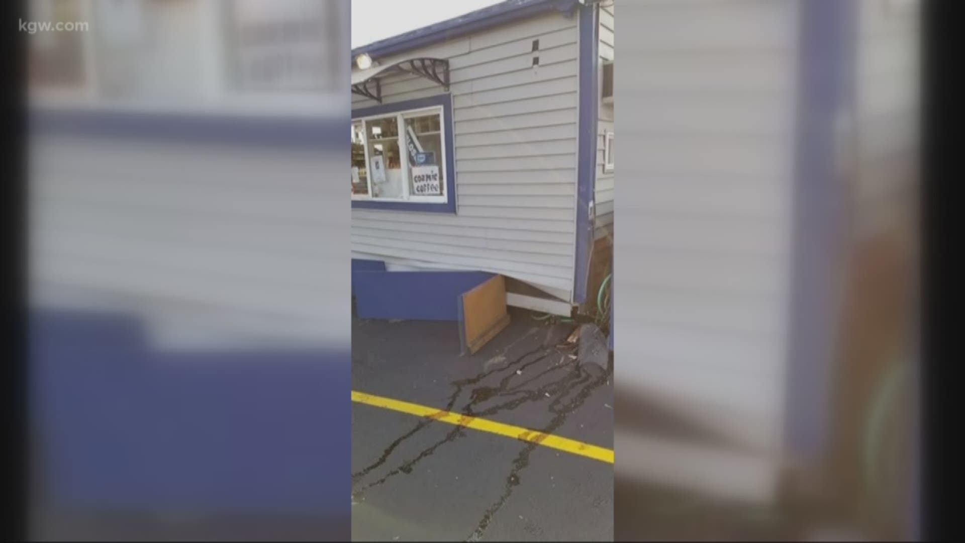 A favorite cart of coffee lovers, Cozmic Coffee in Southeast Portland, is no more after a car hit it.
 