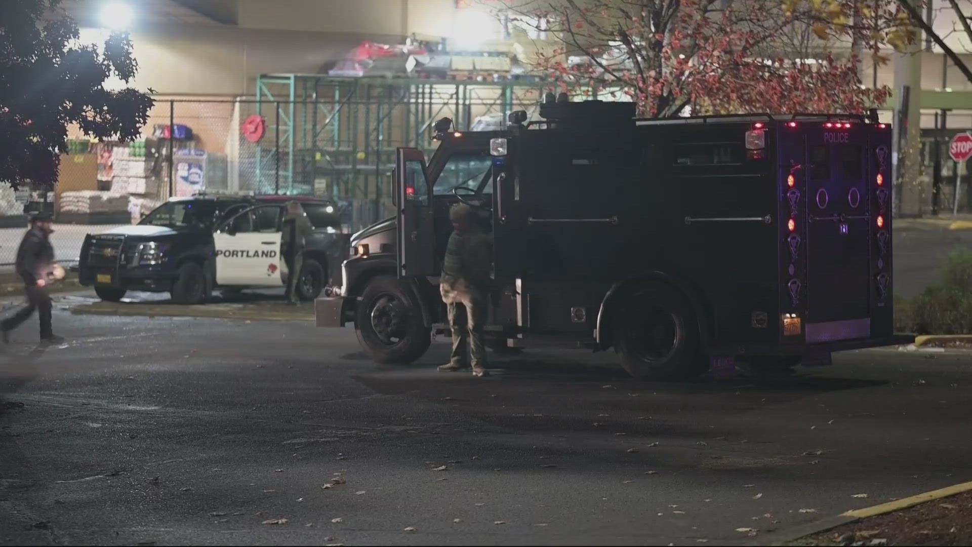 Portland police detained three other people who were inside the vehicle. A shelter-in-place order for nearby residents was lifted.