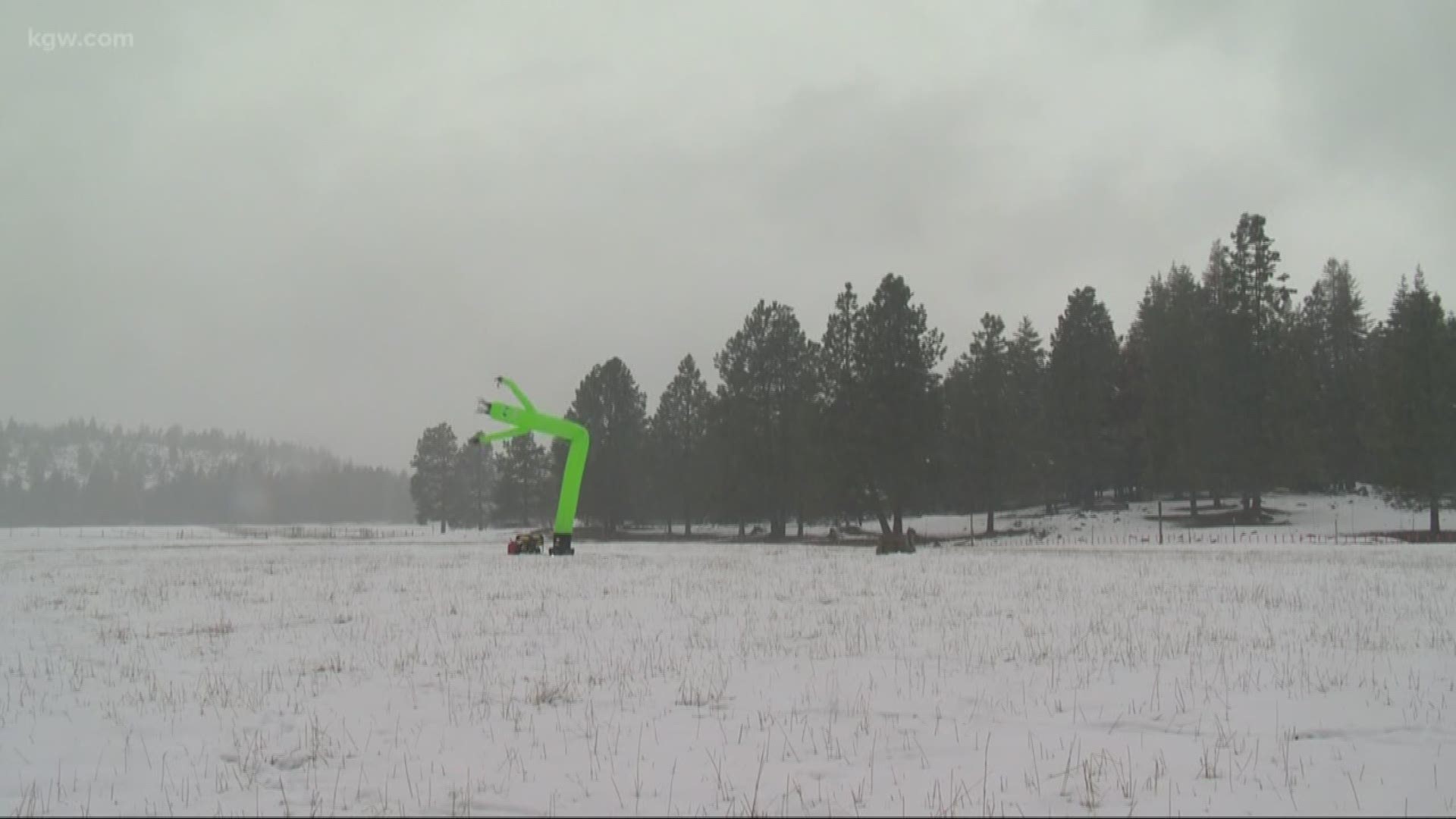 An Oregon rancher is using an unusual method to deter wolves.