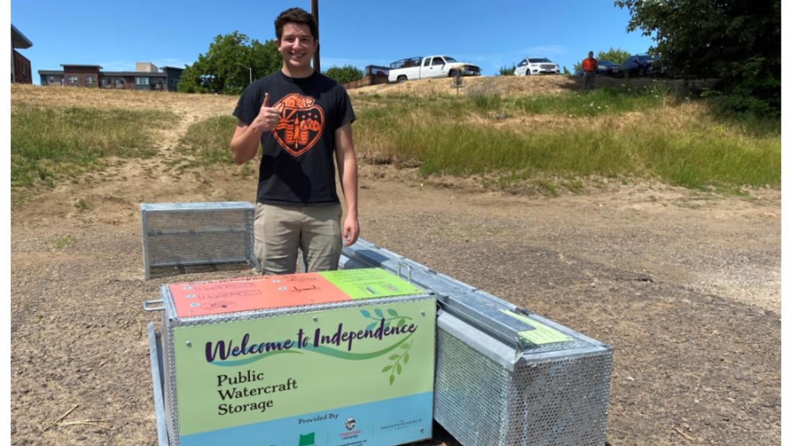 New way to store kayak, canoe and paddleboard in Independence