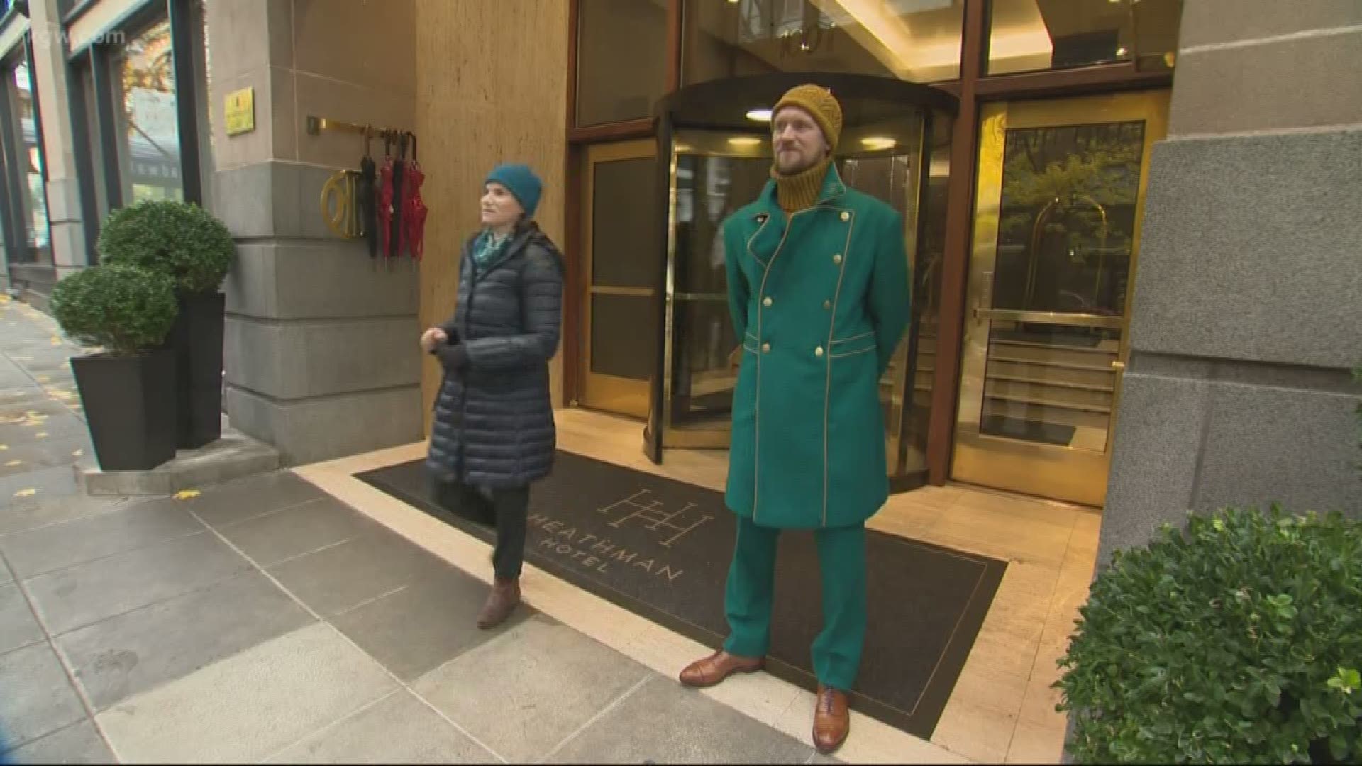 Workers at the Heathman Hotel in downtown Portland have new uniforms.