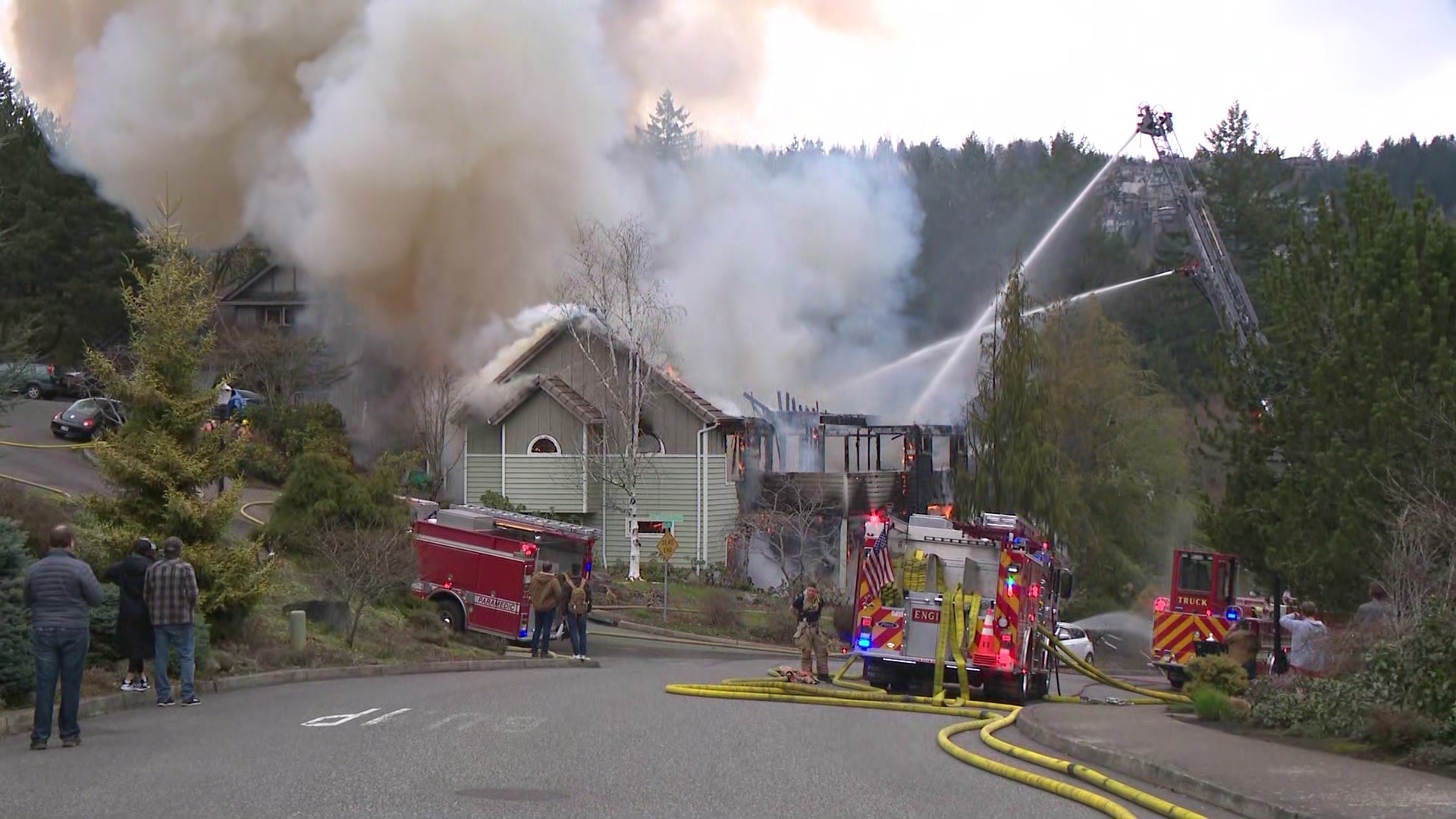 Large house fire in Northwest Portland | kgw.com