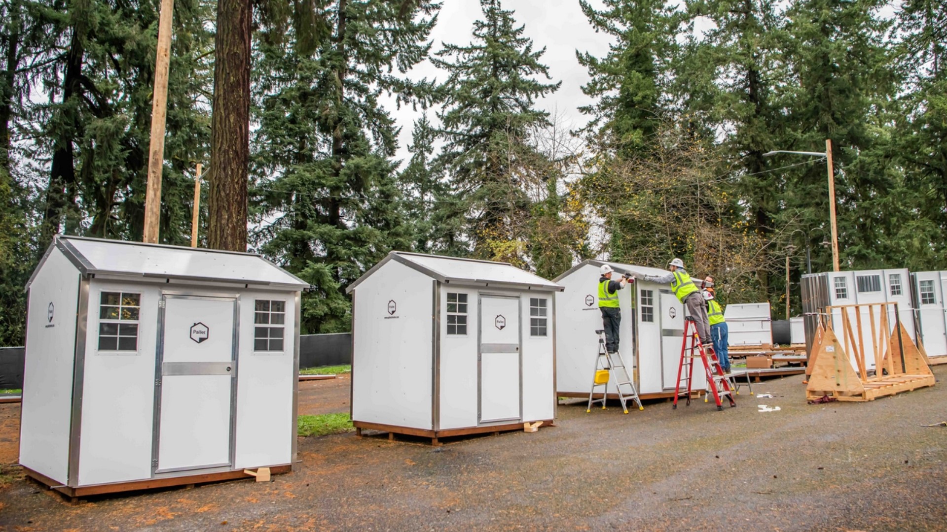 The fourth Safe Stay Community has 20 pod-like structures that can house up to 40 people. It's located on main street.