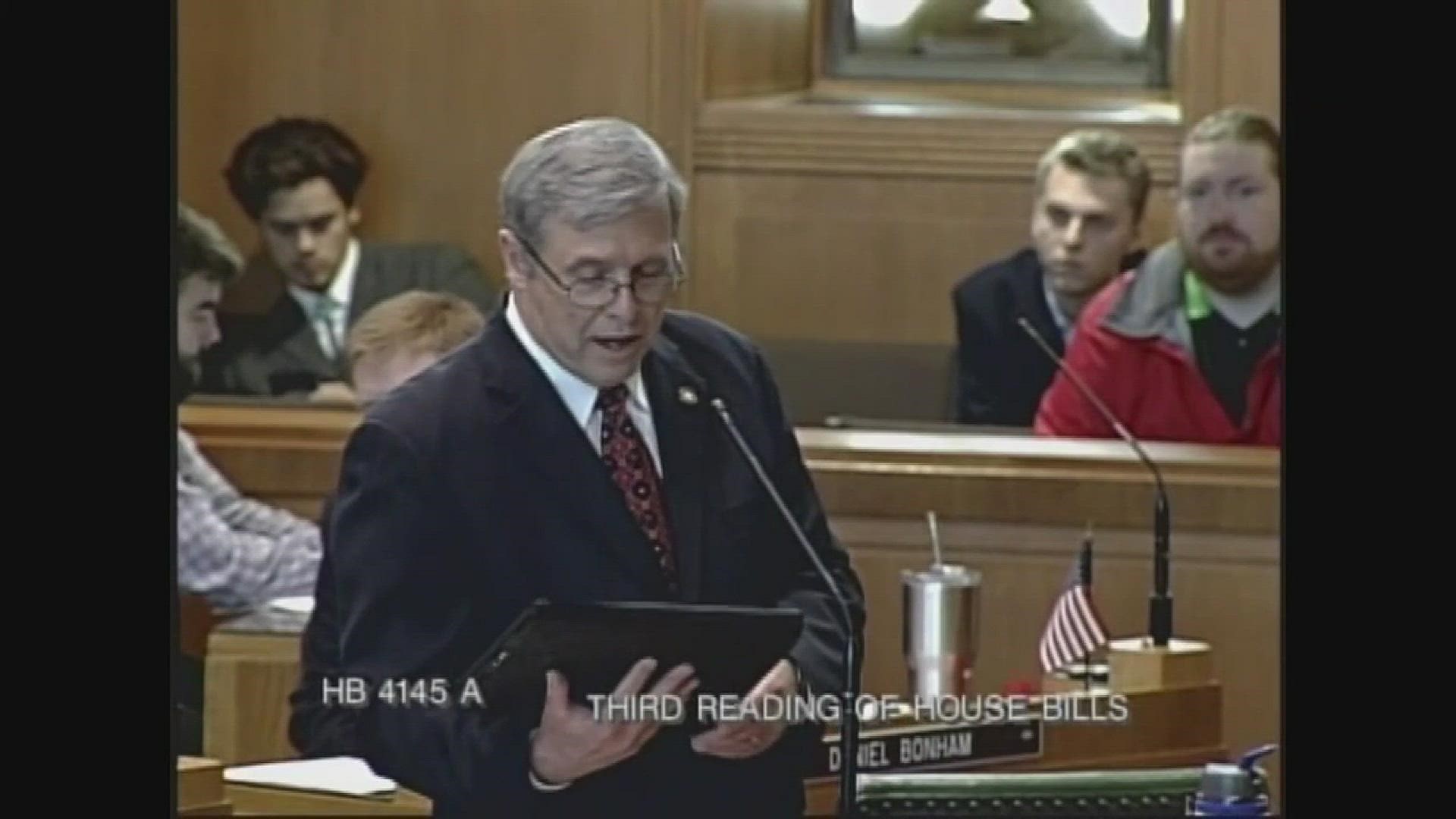 Oregon Rep. Rich Vial (R-Hillsboro) votes yes on a bill to expand a gun purchase ban to include abusers, despite feeling pressure from many in his party to vote against it.