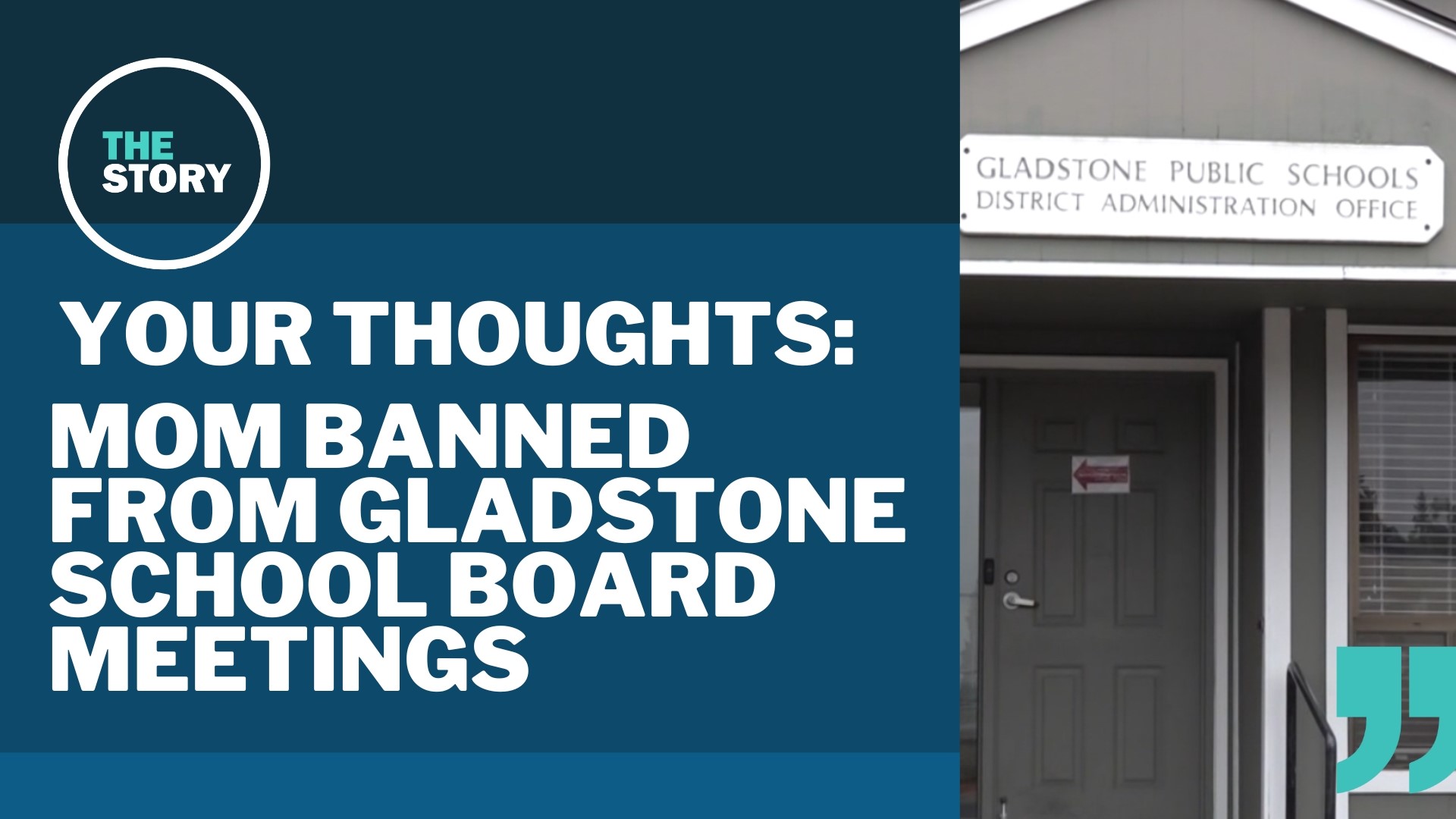 According to Gladstone mom Glenda Scherer, officials in her kids' district were the ones who crossed a line when they banned her.