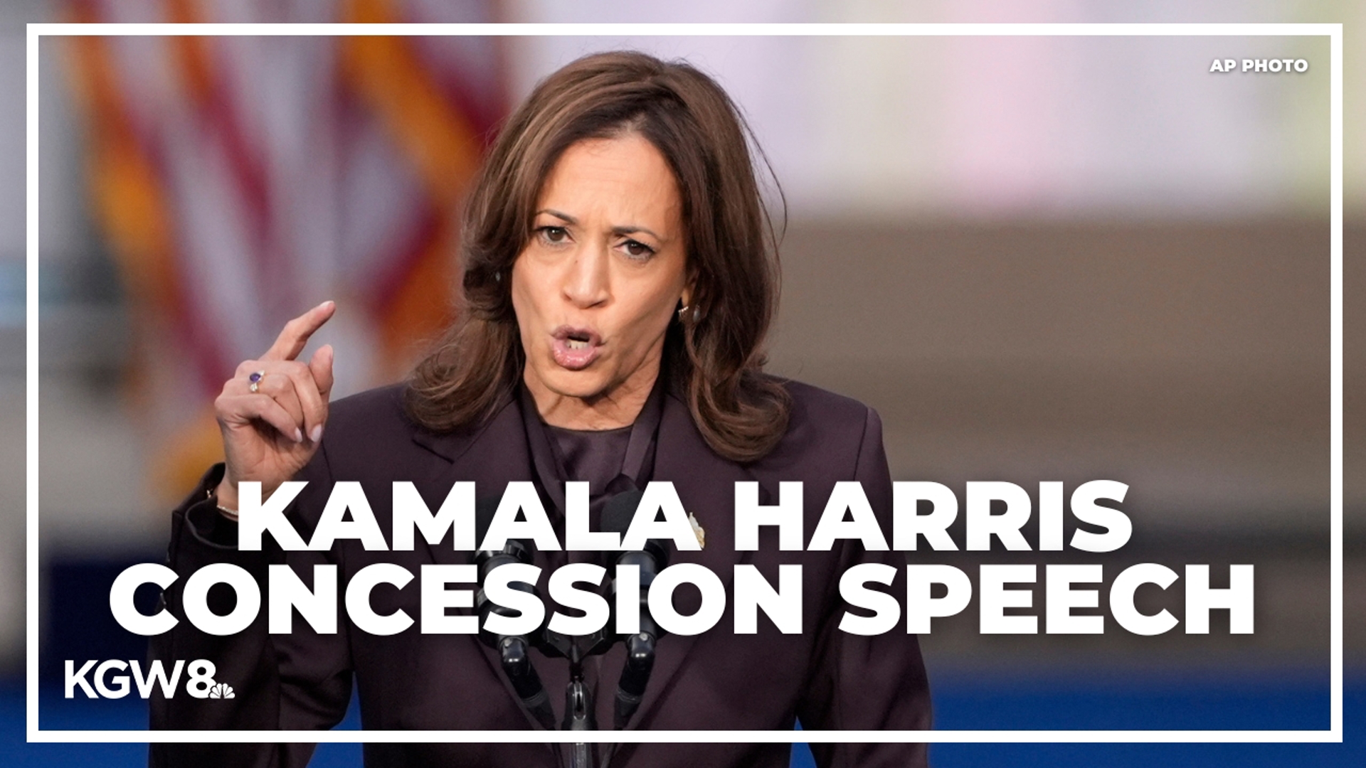 Vice President Kamala Harris gives speech at Howard University, her alma mater, to concede U.S. presidential election to Donald Trump.