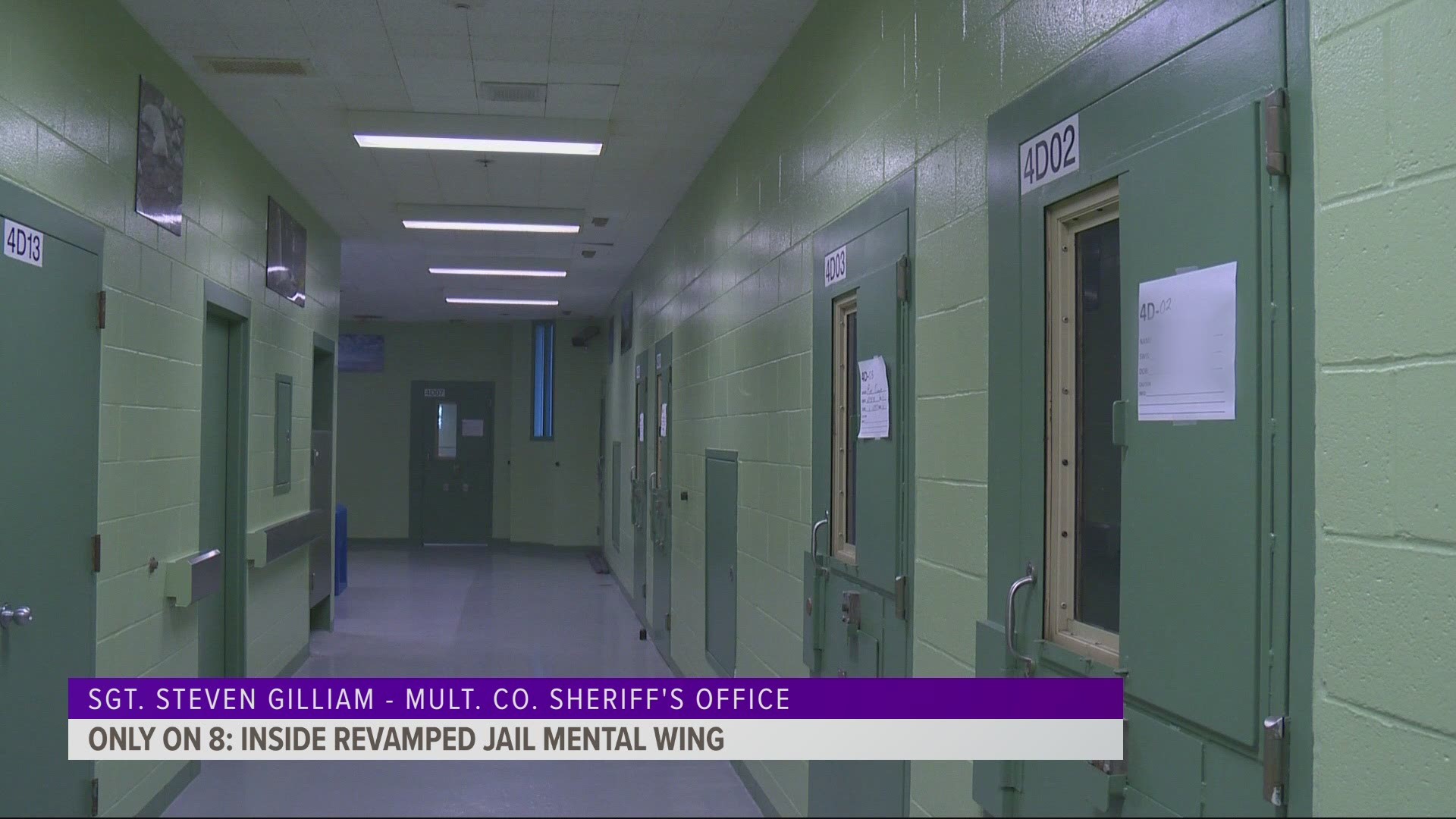 A tour of the jail's new mental health wing.