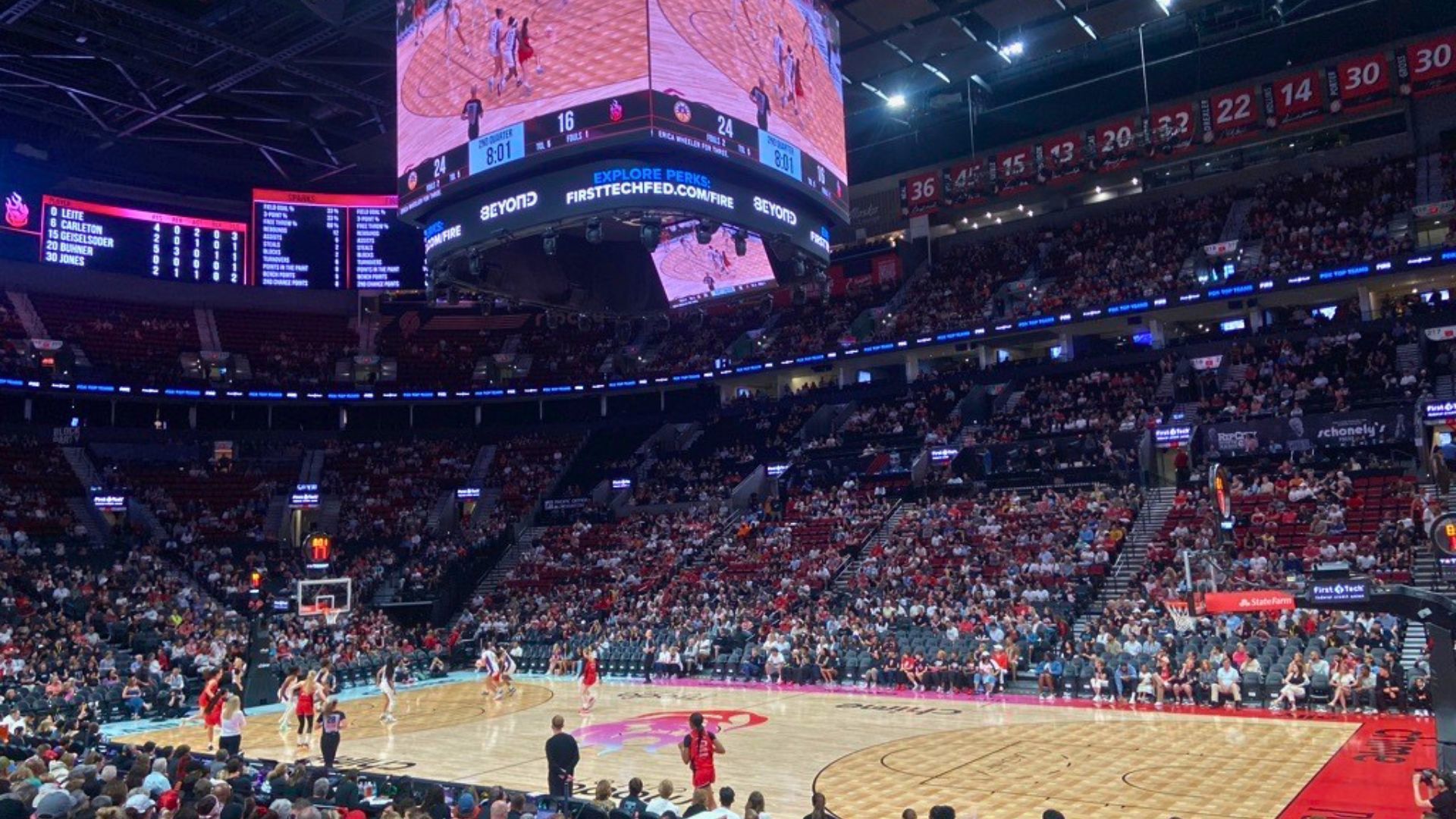 Portland Fire drop first game at Moda Center as Sparks secure 85-75 ...
