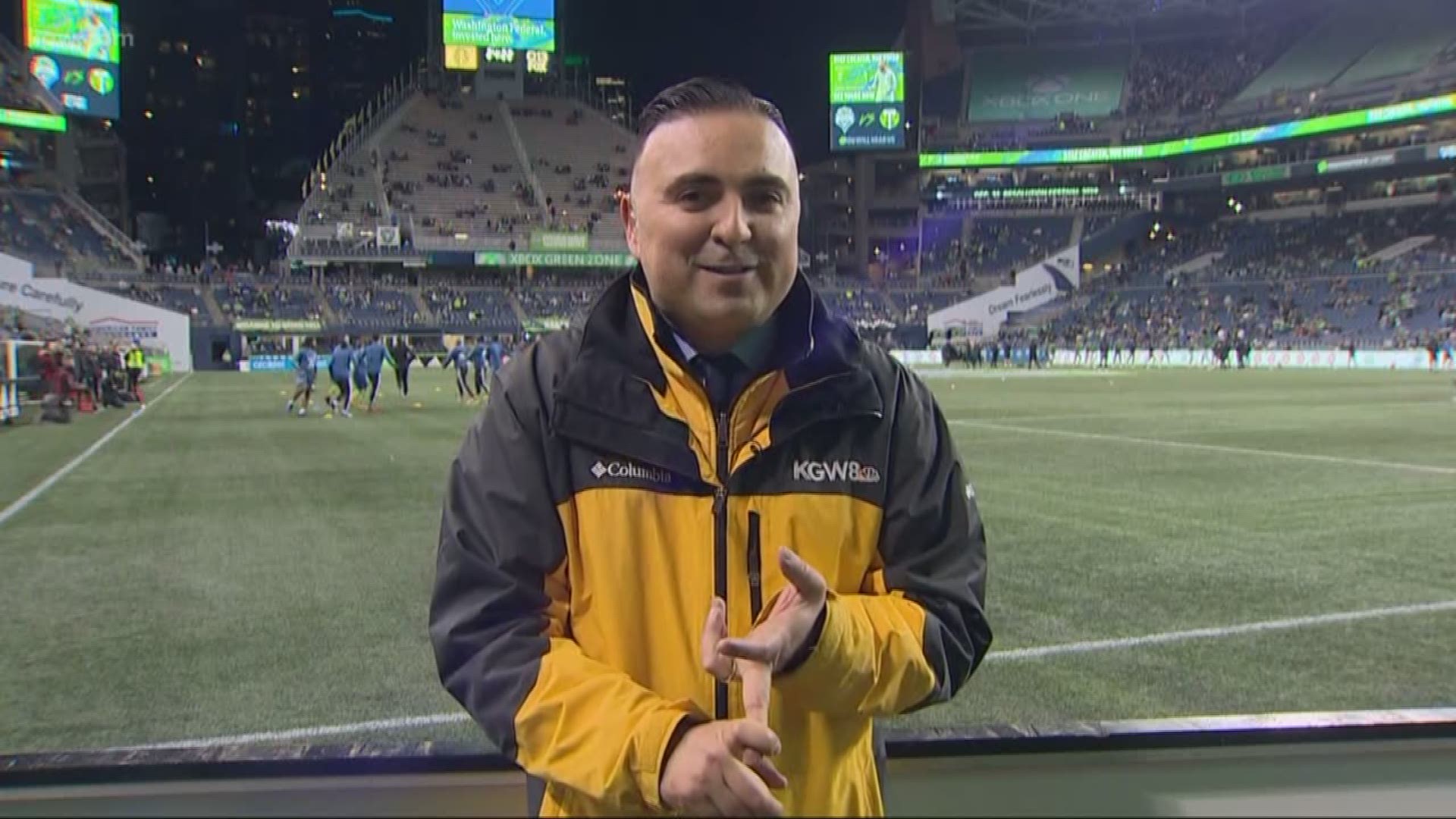 Orlando is in the stadium as the Timbers take on the Sounders for the 2nd leg of the playoffs.

#TonightwithCassidy