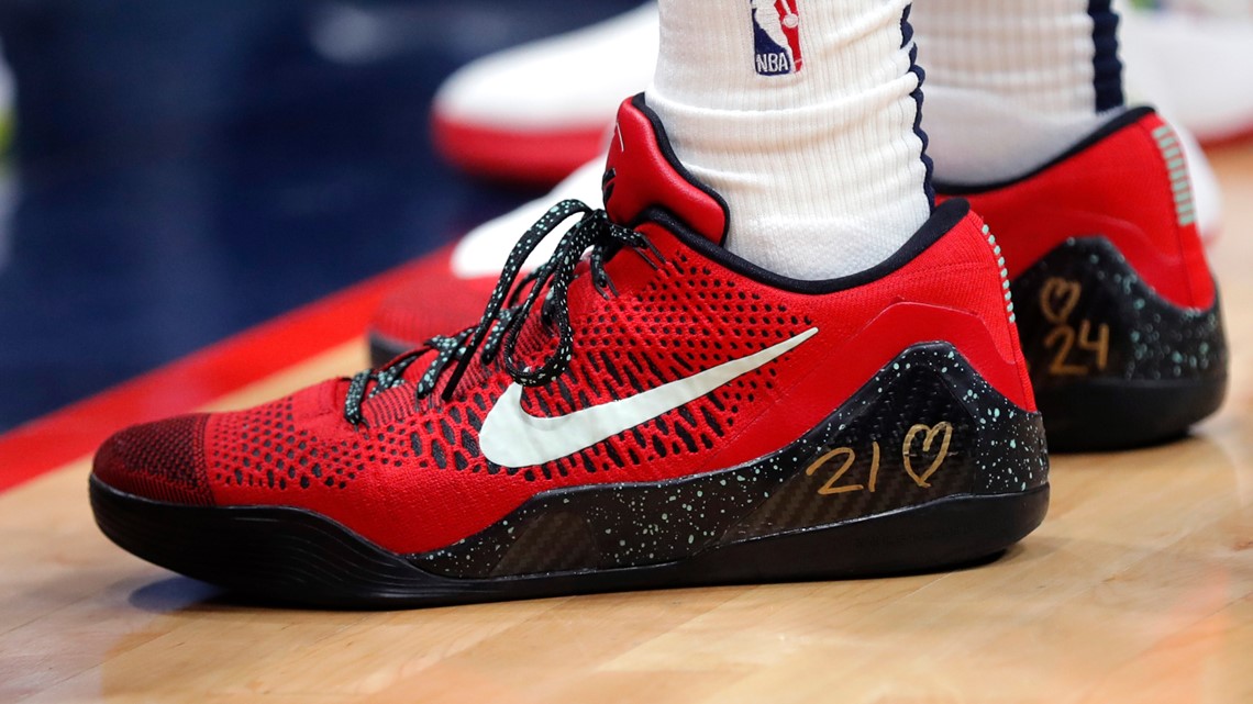 NBA players share tributes to Kobe Bryant on sneakers | kgw.com